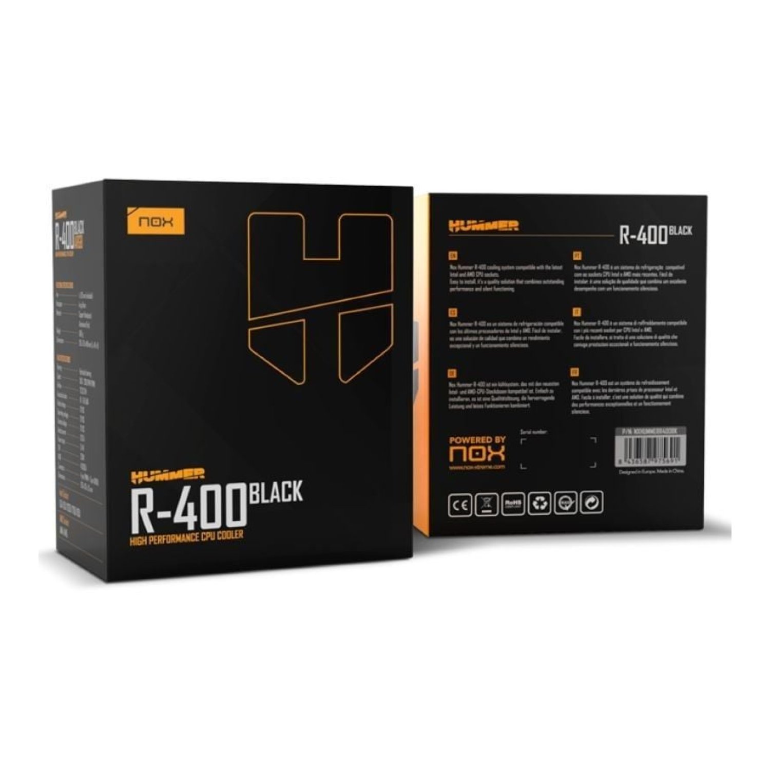 Nox Hummer R-400 · Ventilador Disipador · 12cm · Refrigeración CPU