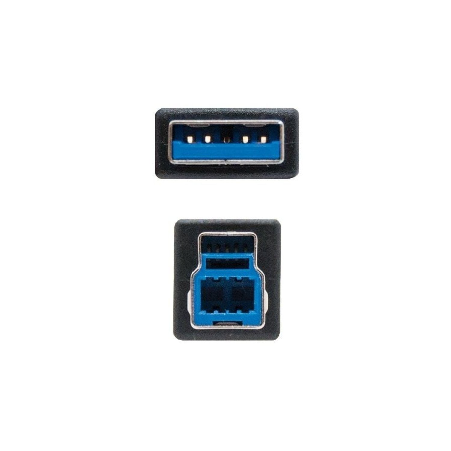 Nanocable · Cable USB 3.0 · USB Tipo-B a USB-A · 2m · Negro