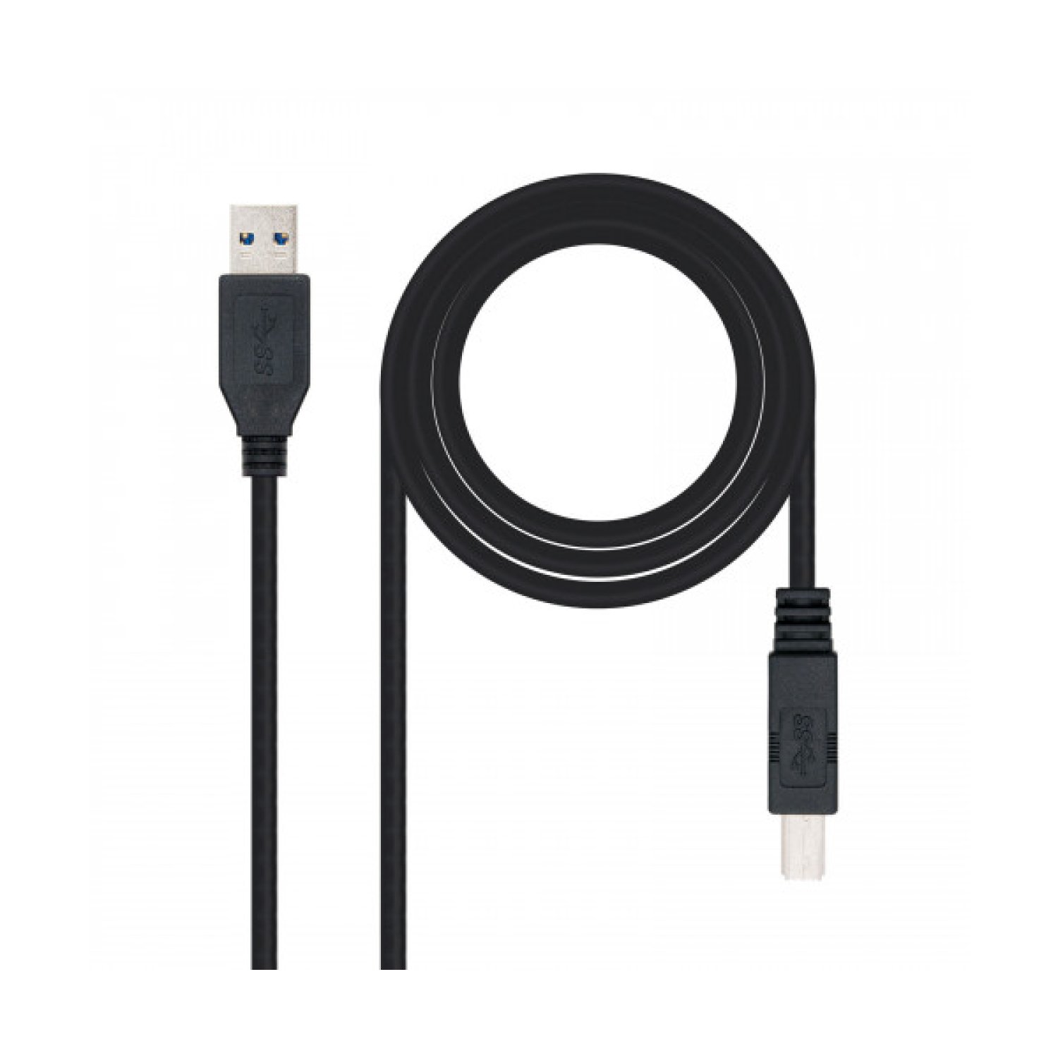 Nanocable · Cable USB 3.0 · USB Tipo-B a USB-A · 2m · Negro