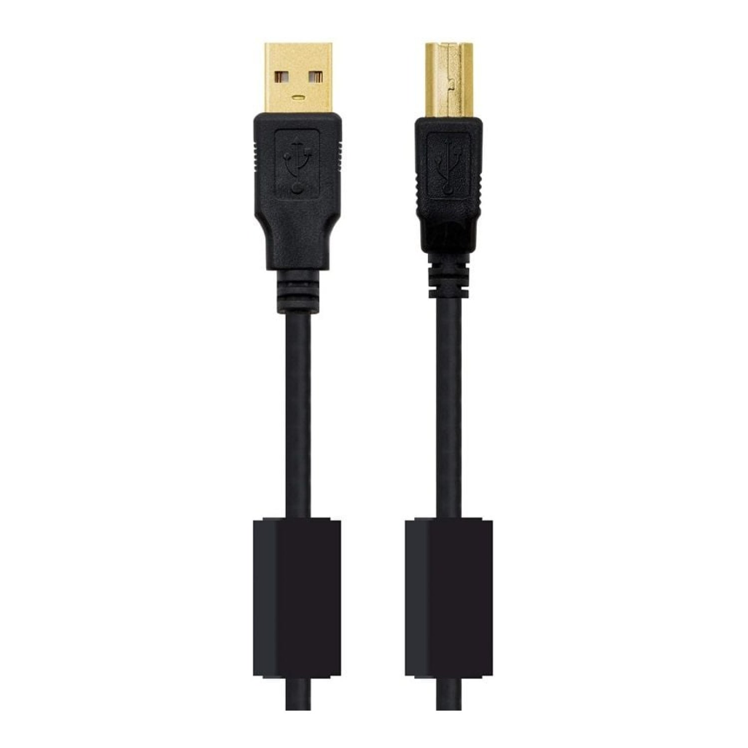 Nanocable · Cable USB 2.0 · USB-B a USB-A · 3m · Negro