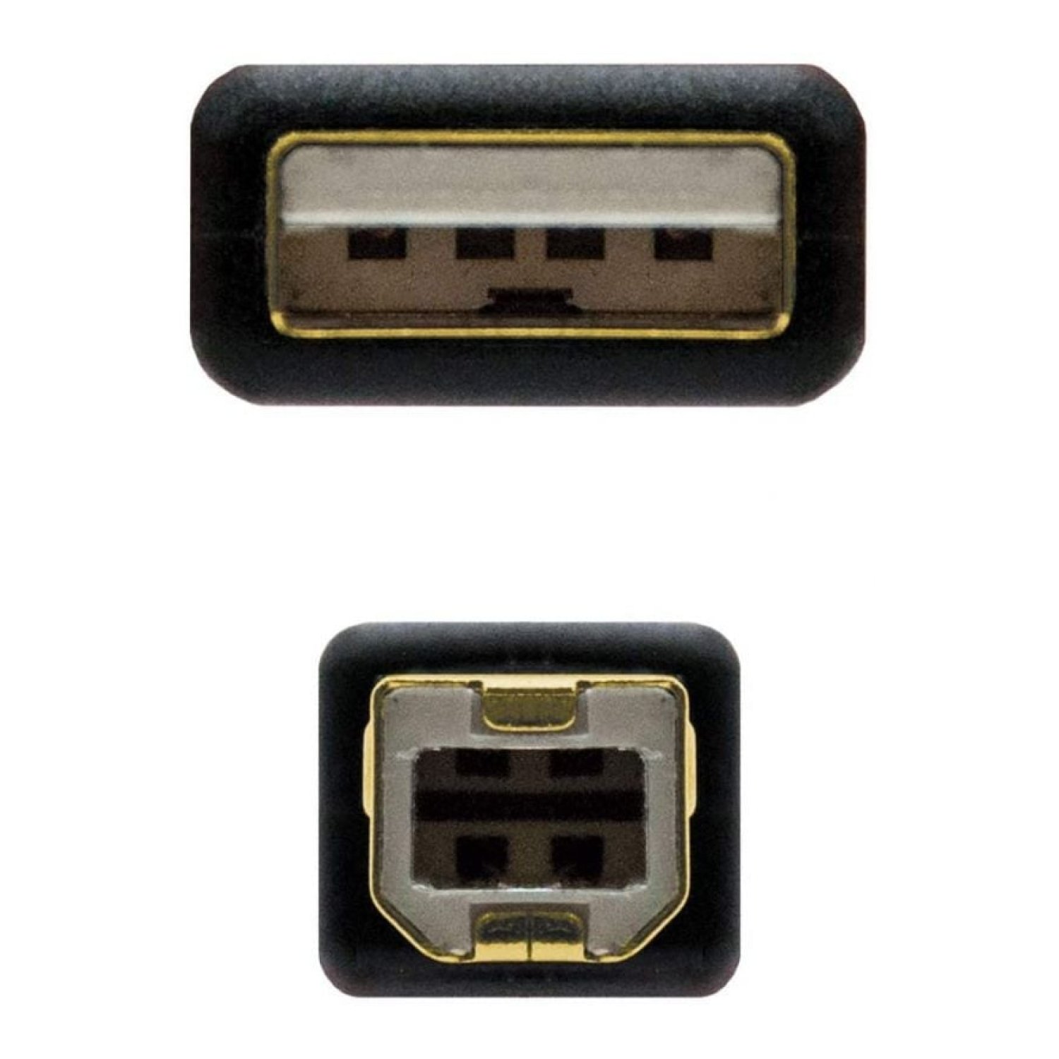 Nanocable · Cable USB 2.0 · USB-B a USB-A · 3m · Negro