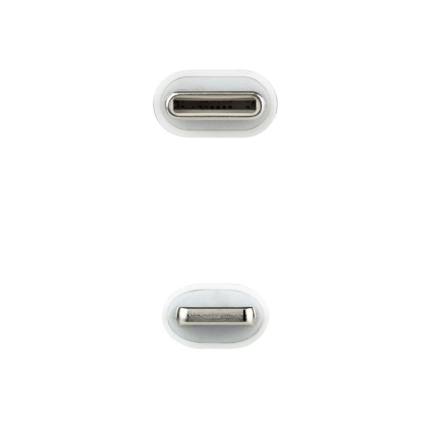 Nanocable · Cable USB Tipo-C a Lightning · 50cm · Blanco