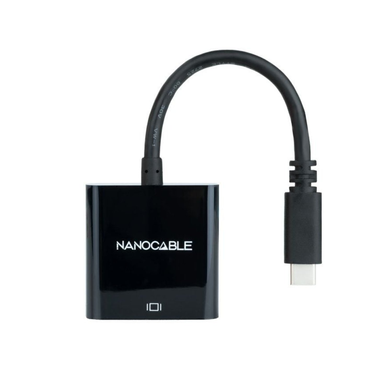 Nanocable · Conversor USB-C a HDMI · 15cm · Negro