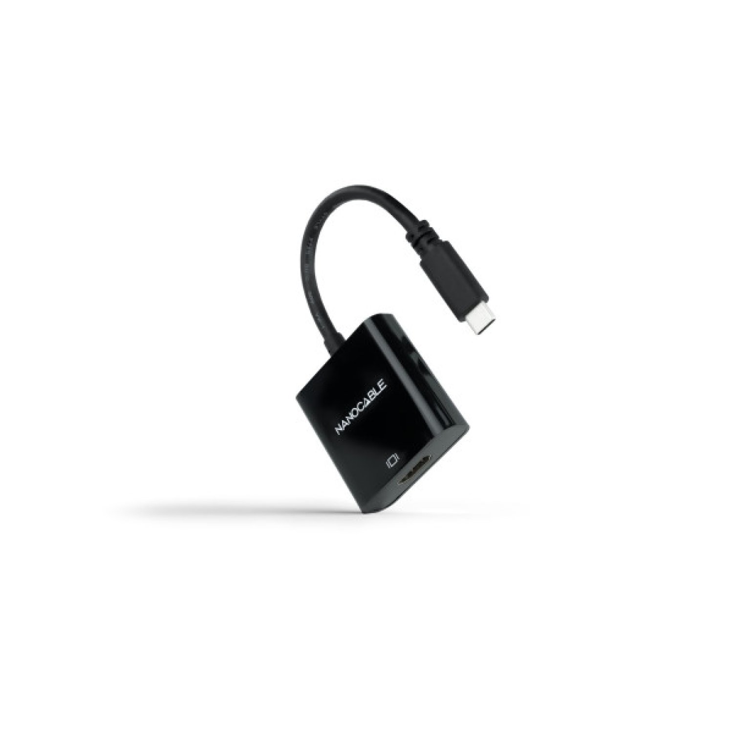 Nanocable · Conversor USB-C a HDMI · 15cm · Negro
