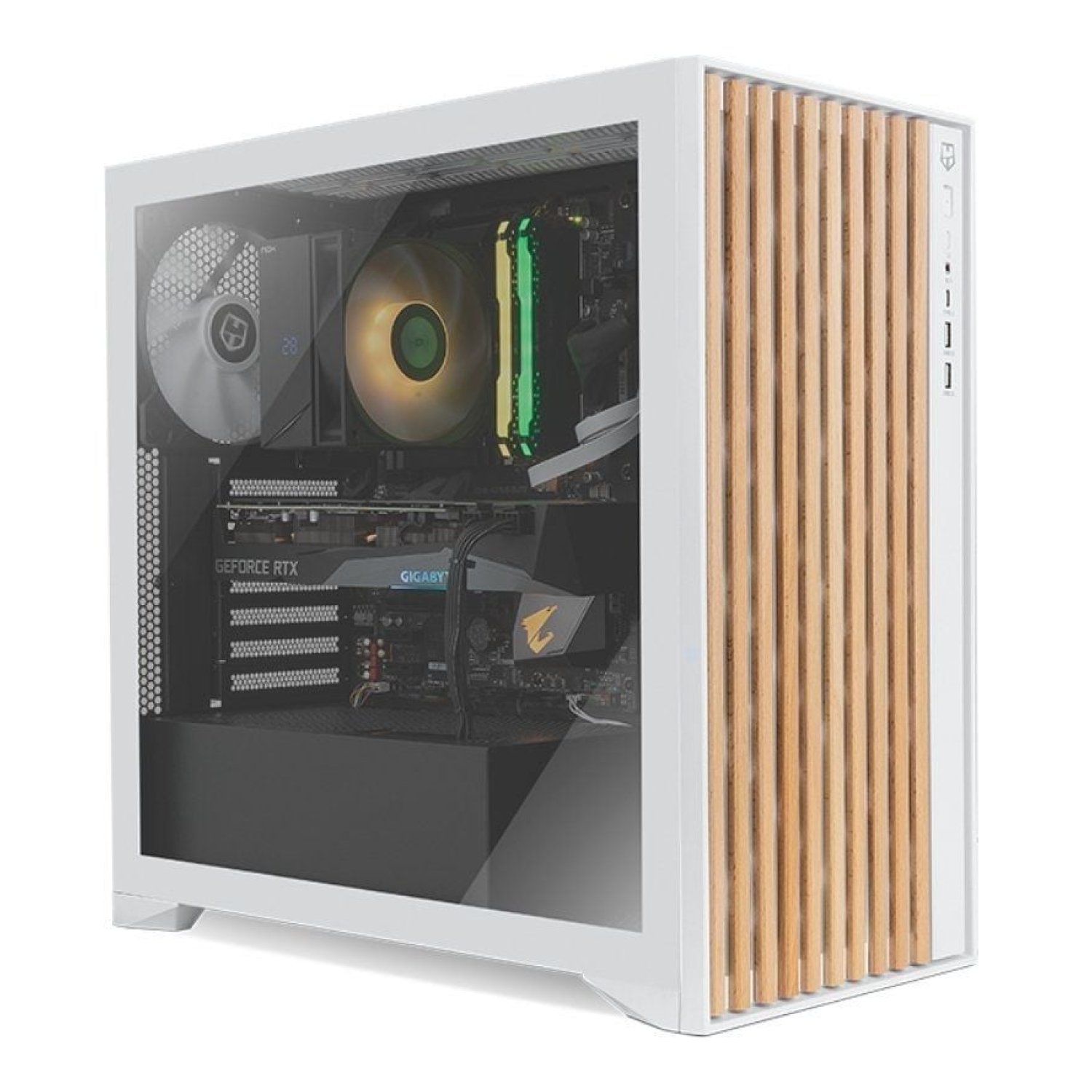 Nox Hummer Element · Caja Gaming Semitorre · ATX · Blanca