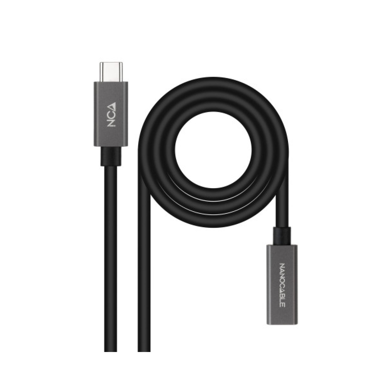 Nanocable · Alargador USB 3.2 · USB Tipo-C · 2 metros · Negro