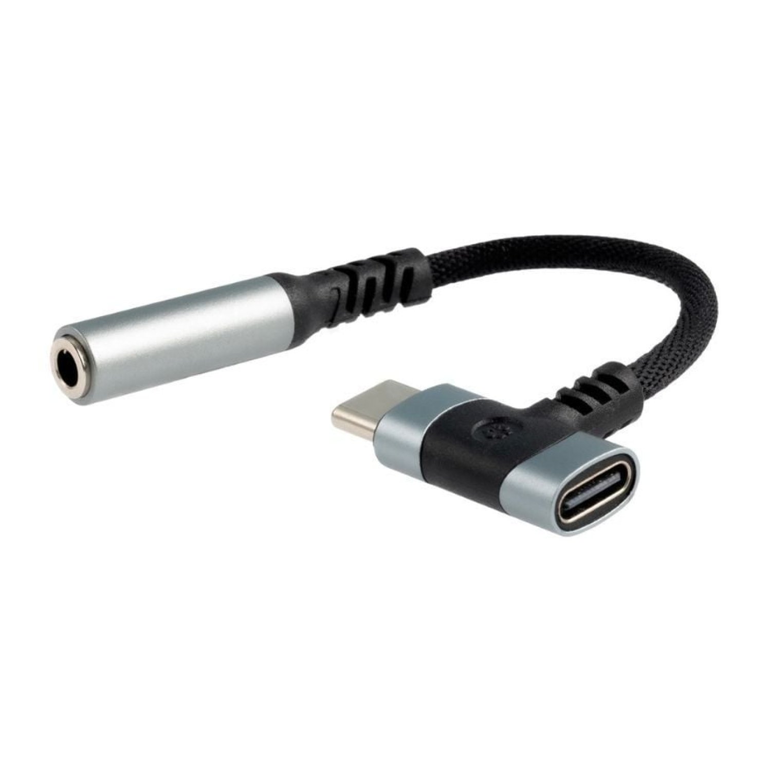 Nanocable · Cable USB-C a Jack 3.5mm · 10cm · Negro