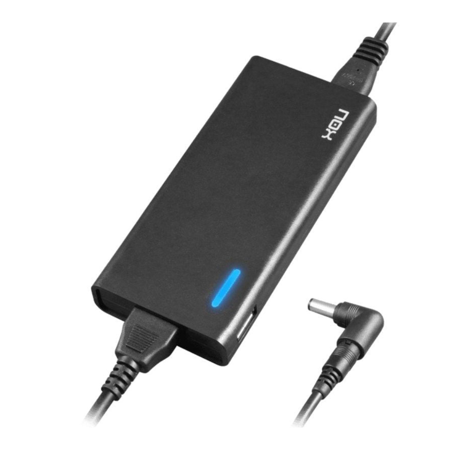 Nox · Cargador Portátil 90W · 10 Conectores · USB · Voltaje 15-20V · Automático