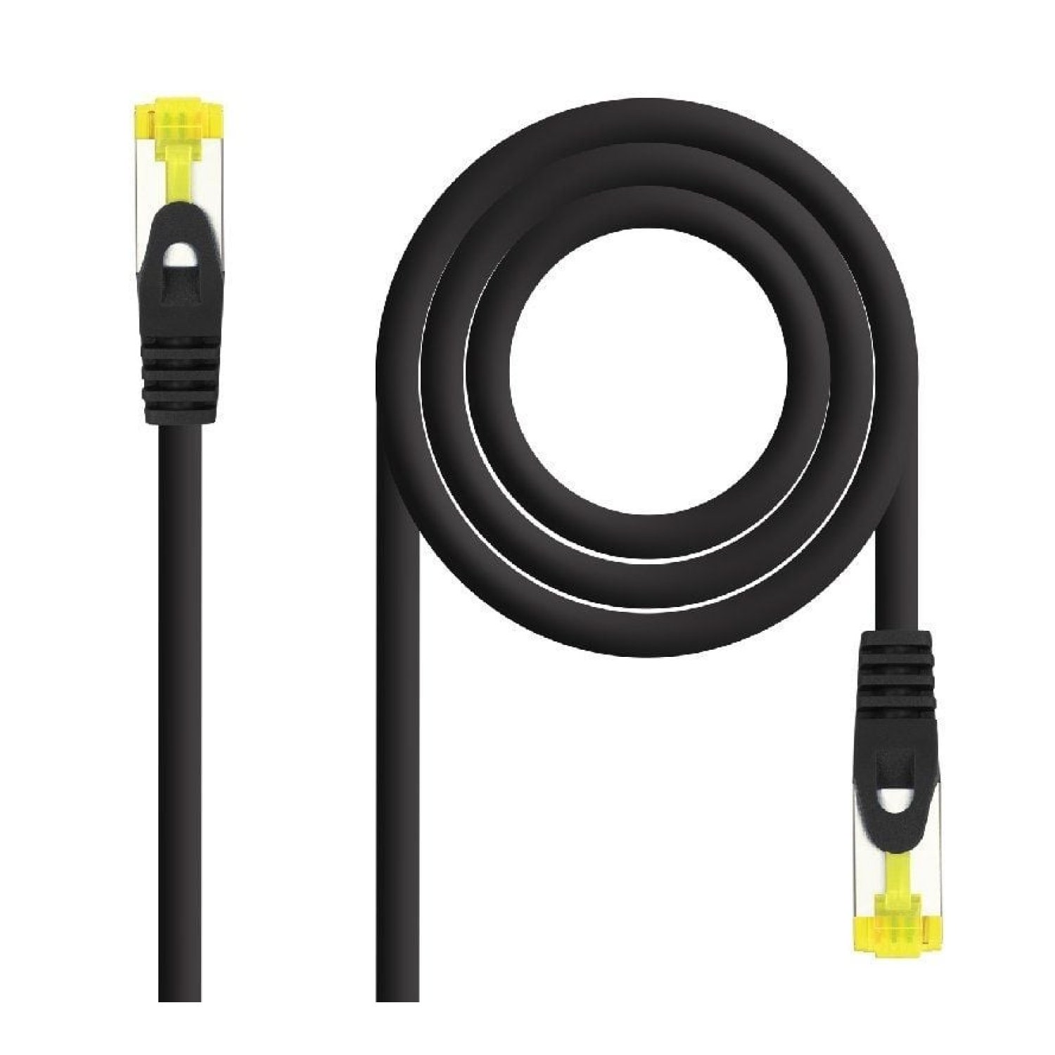 Nanocable · Cable RJ45 SFTP Cat.6A · 25cm · Negro · LSZH