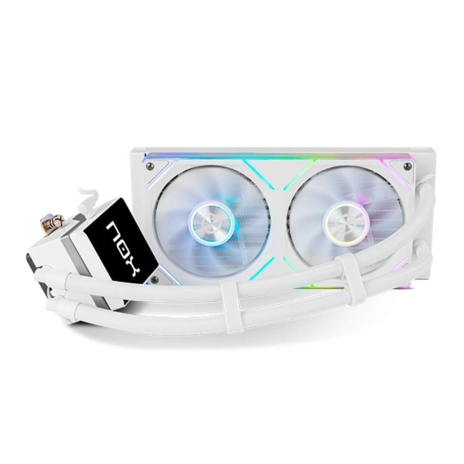 Nox M-240 LCD · Refrigeración Líquida AIO · 240mm · Pantalla LCD · Blanco