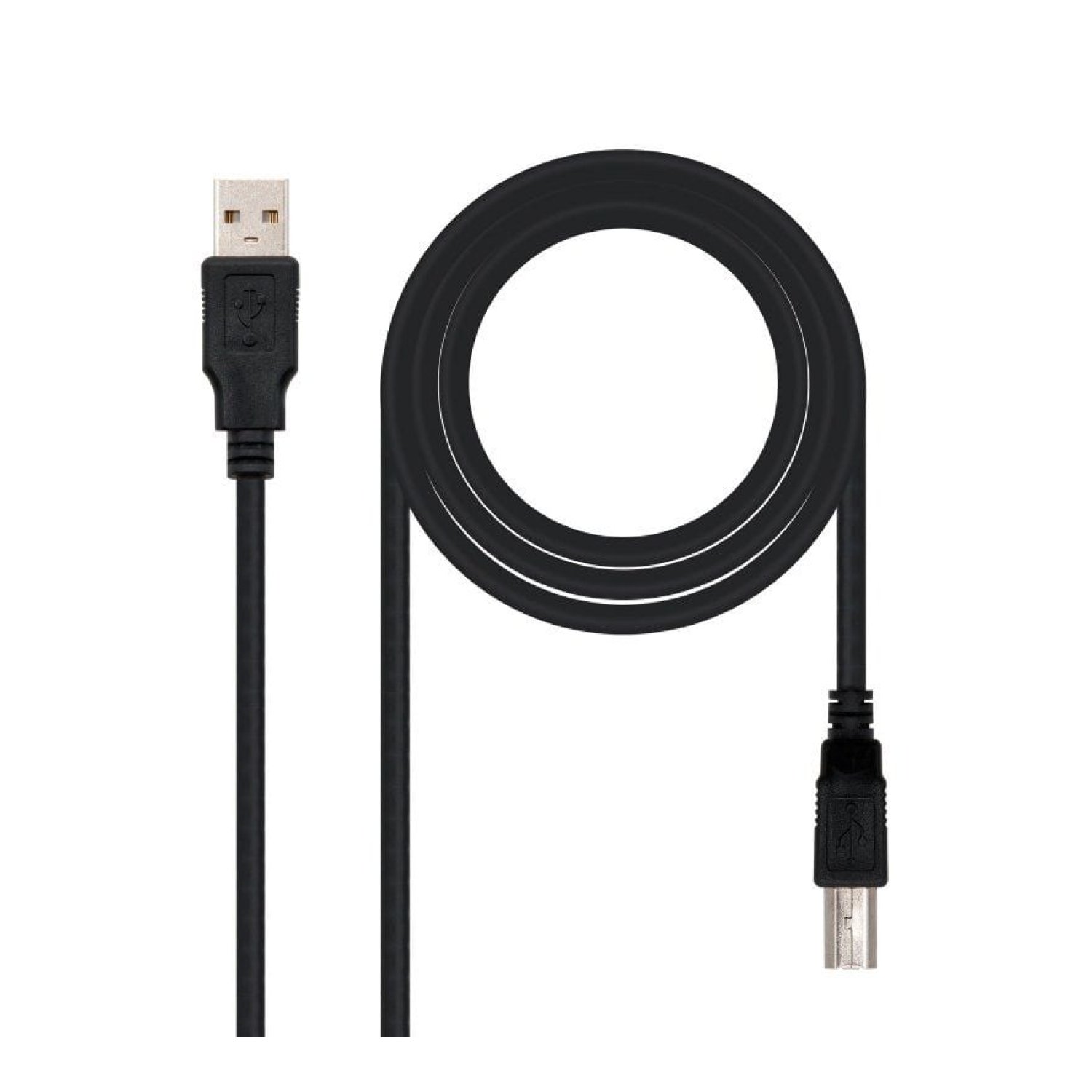 Nanocable · Cable USB 2.0 · USB Tipo-B a USB-A · 1,8m · Negro