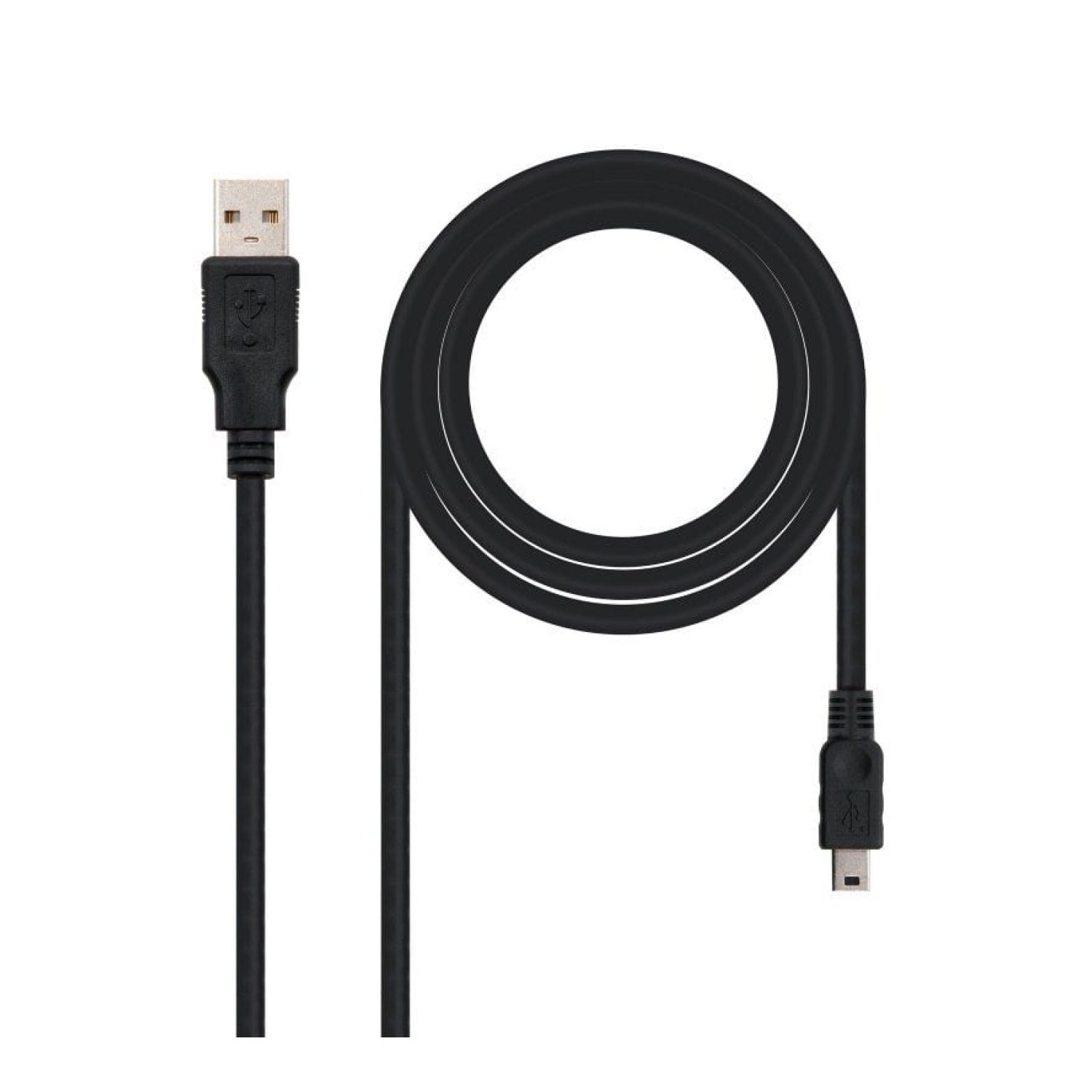 Nanocable · Cable USB 2.0 · Mini USB · 50cm · Negro