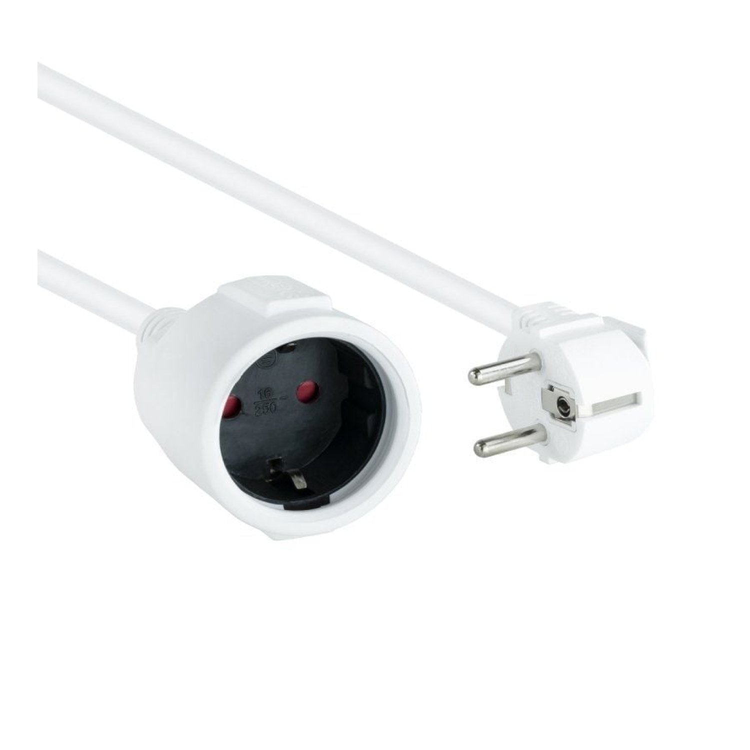 Nanocable · Alargador Schuko · 3m · Blanco