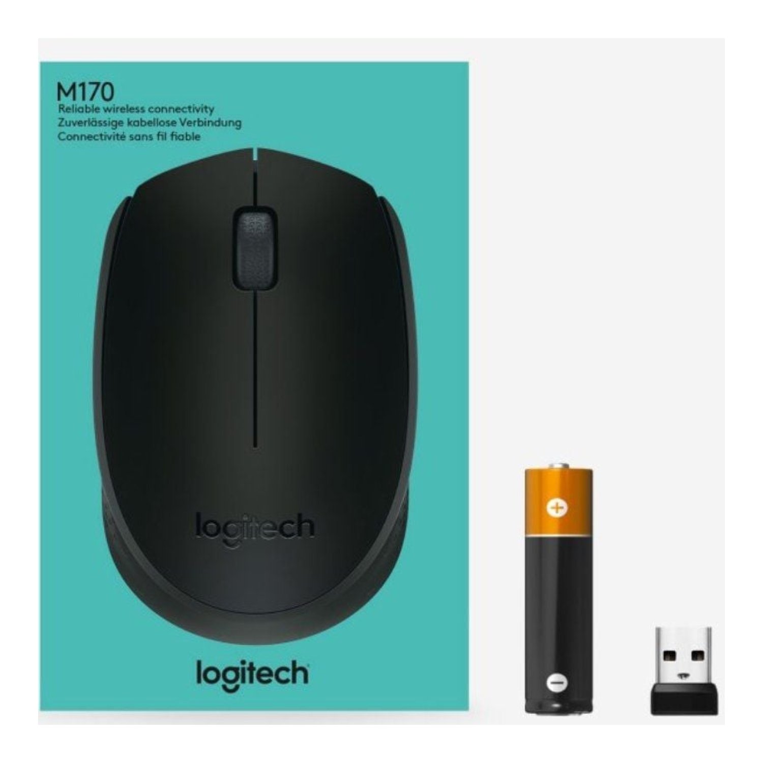 Logitech B170 · Ratón Inalámbrico · Hasta 1000 DPI