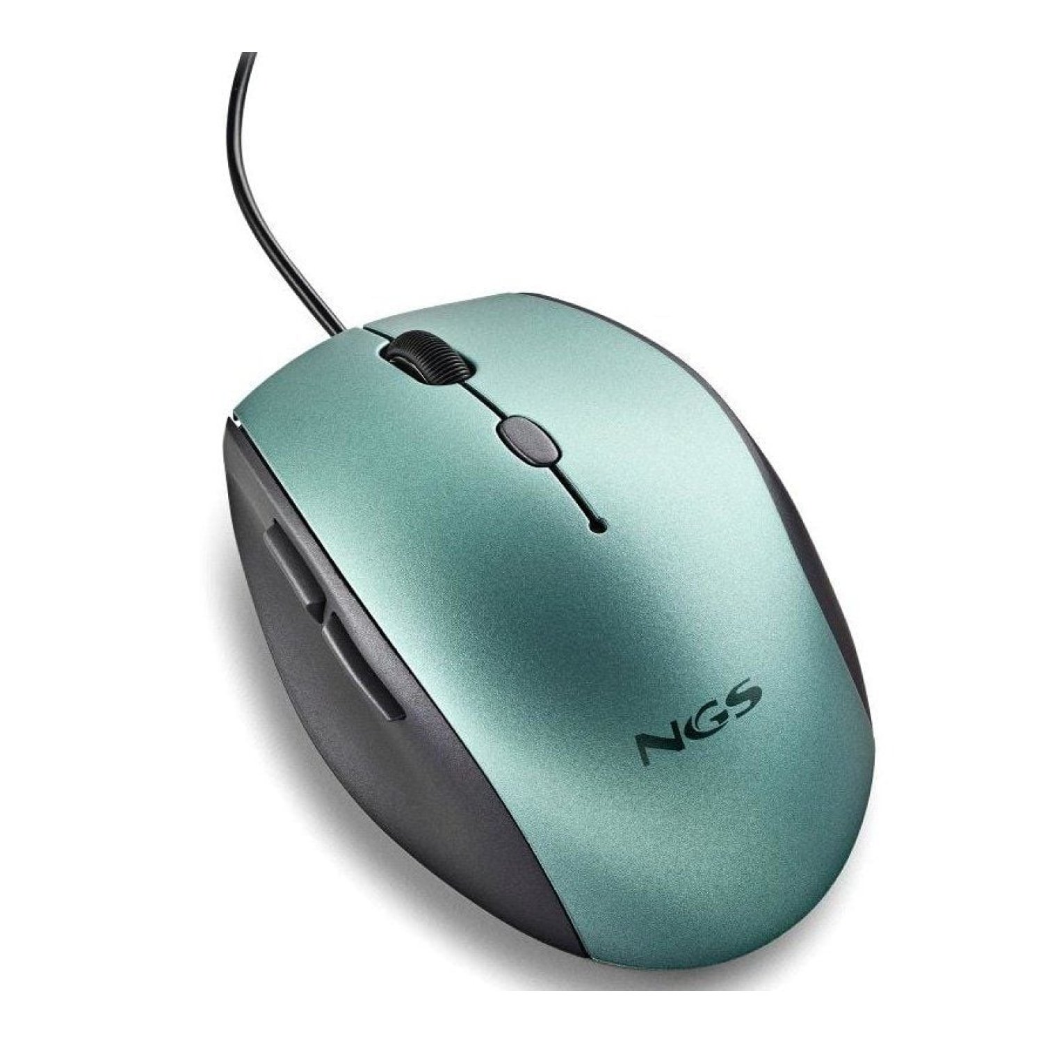 NGS Moth Ice · Ratón Ergonómico · Hasta 1600 DPI · Verde Hielo