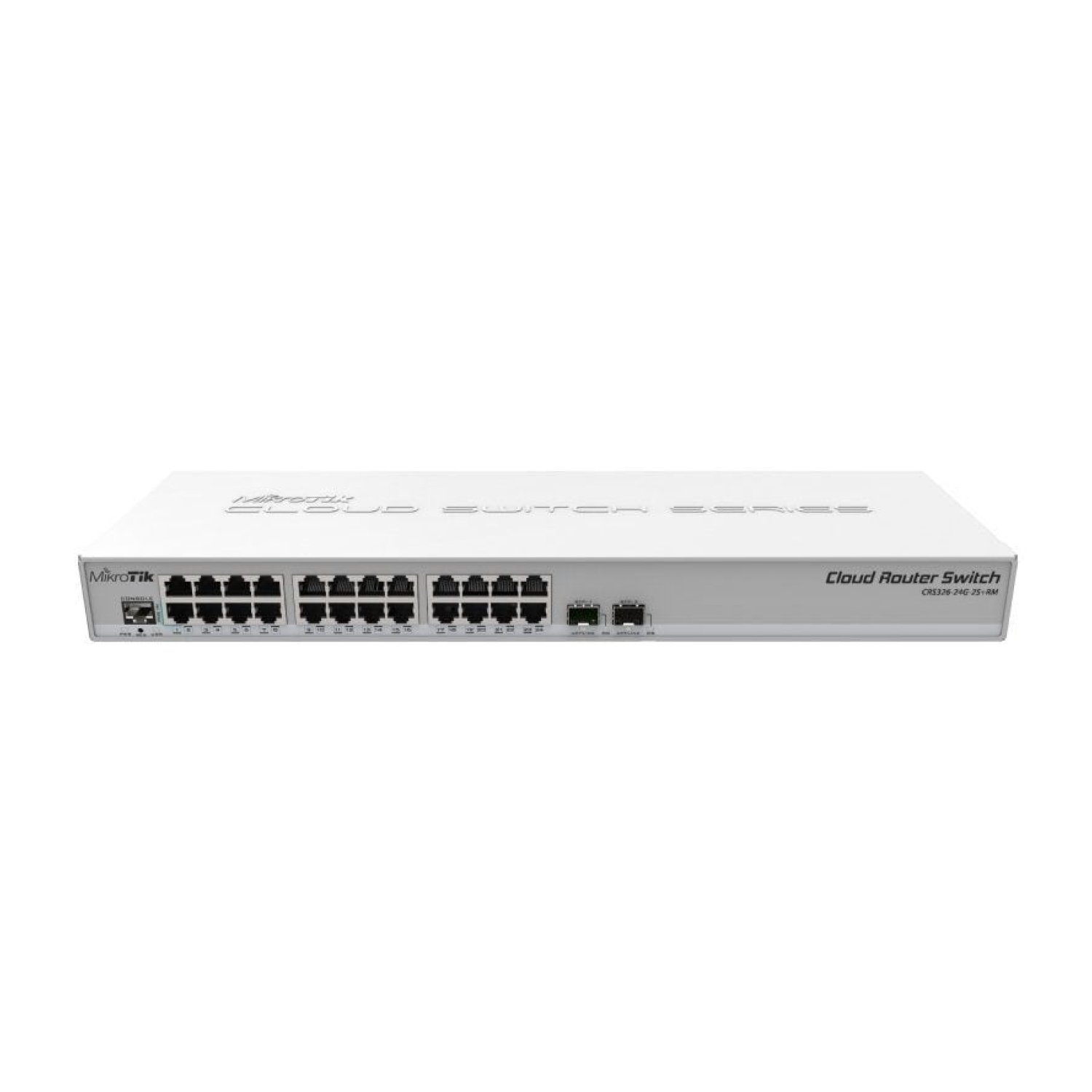 MikroTik CRS326-24G-2S+RM · Router Switch 26 Puertos · 24x Gigabit RJ45 · 2x SFP · PoE