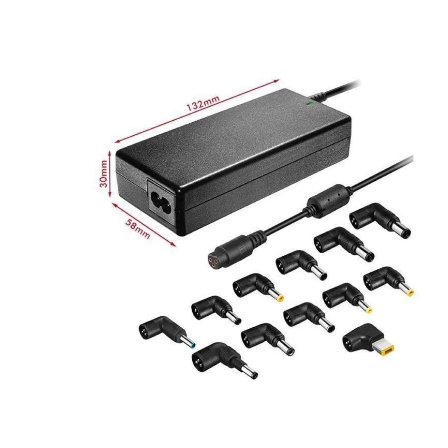 Leotec Cargador Portátil · 90W · 12 Conectores · Automático · 15-20V