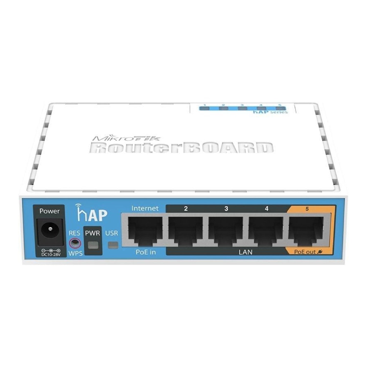 Mikrotik RB951Ui-2nD · Switch 5 Puertos · RJ45 10/100 · PoE