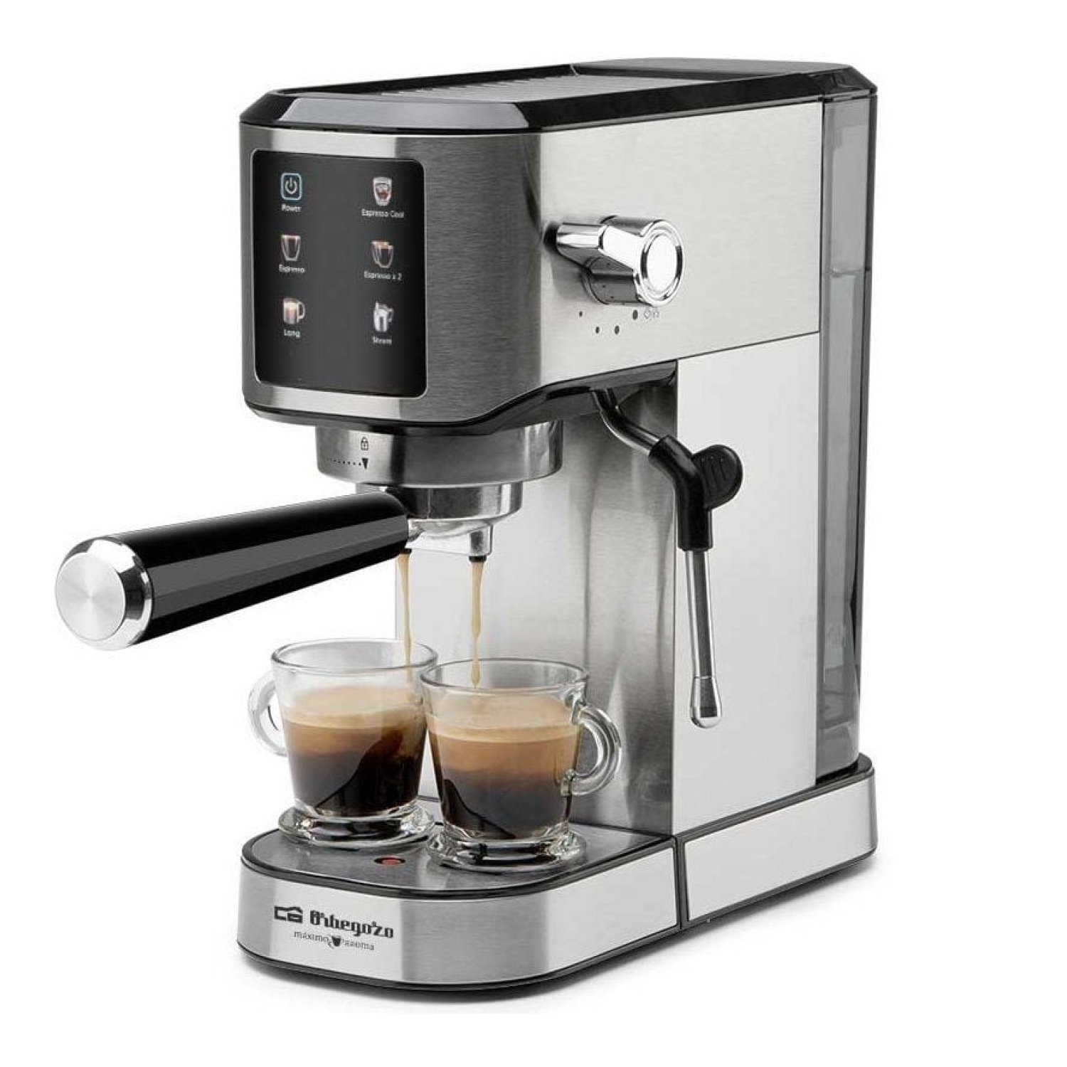 Orbegozo EX 7000 · Cafetera Espresso · 1350W · 20 Bares