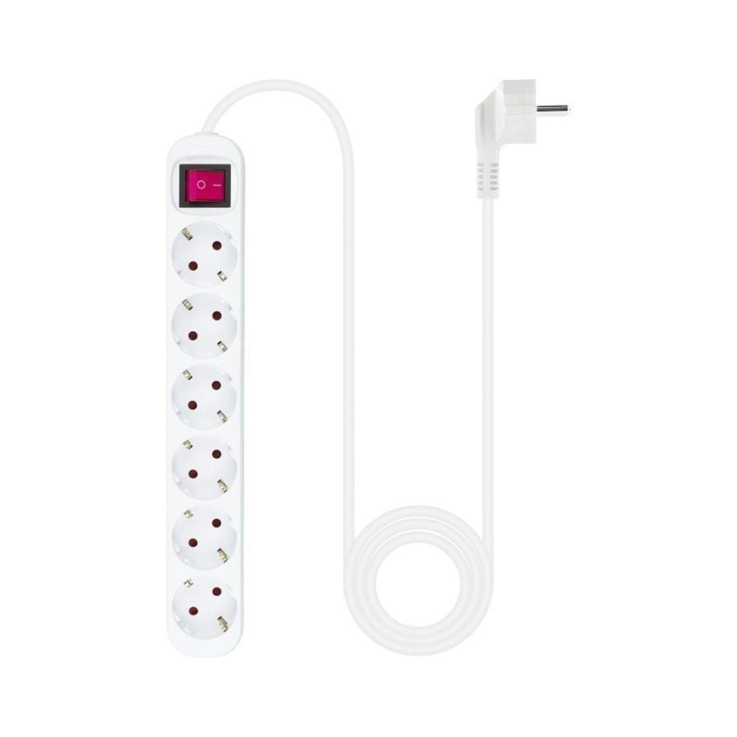 Nanocable · Regleta 6 Tomas · Cable 1,4m · Blanca