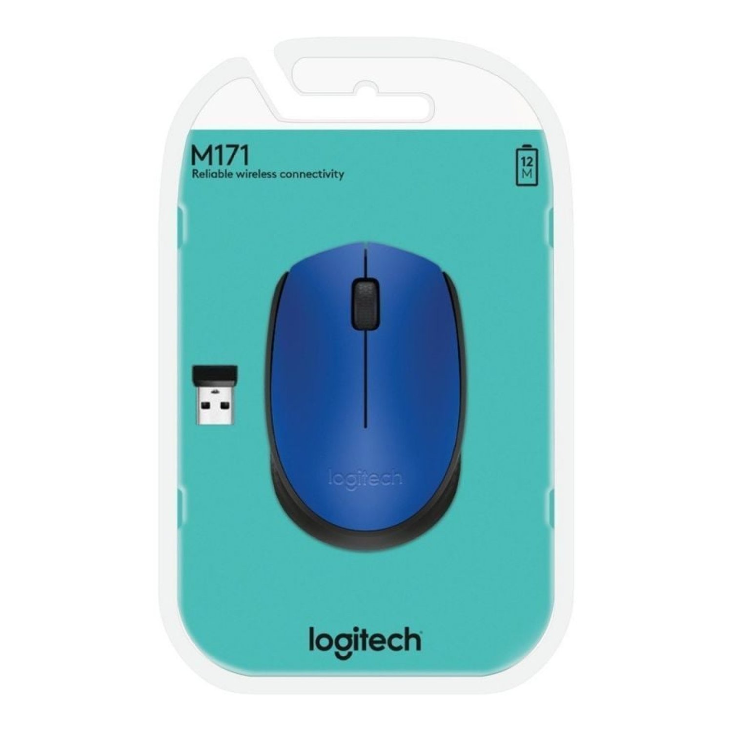 Logitech M171 · Ratón Inalámbrico · Azul · Hasta 1000 DPI