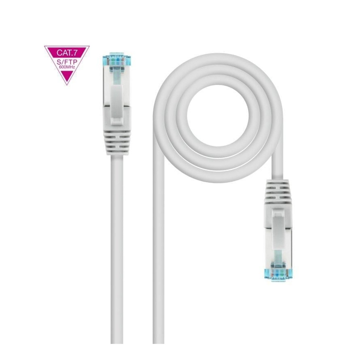 Nanocable · Cable RJ45 SFTP Cat.7 · 25m · Gris