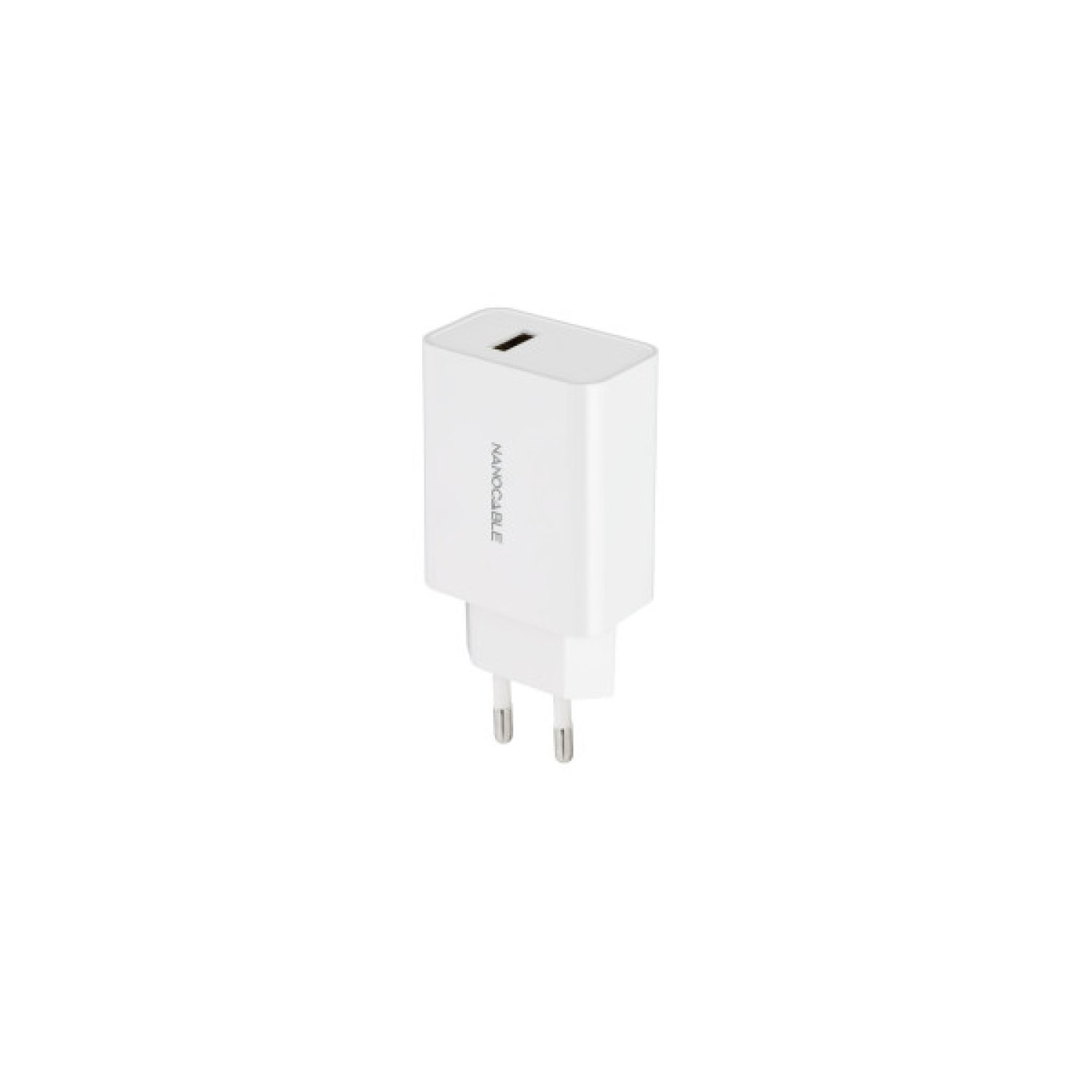 Nanocable Cargador de Pared · 1x USB · 10W · Blanco