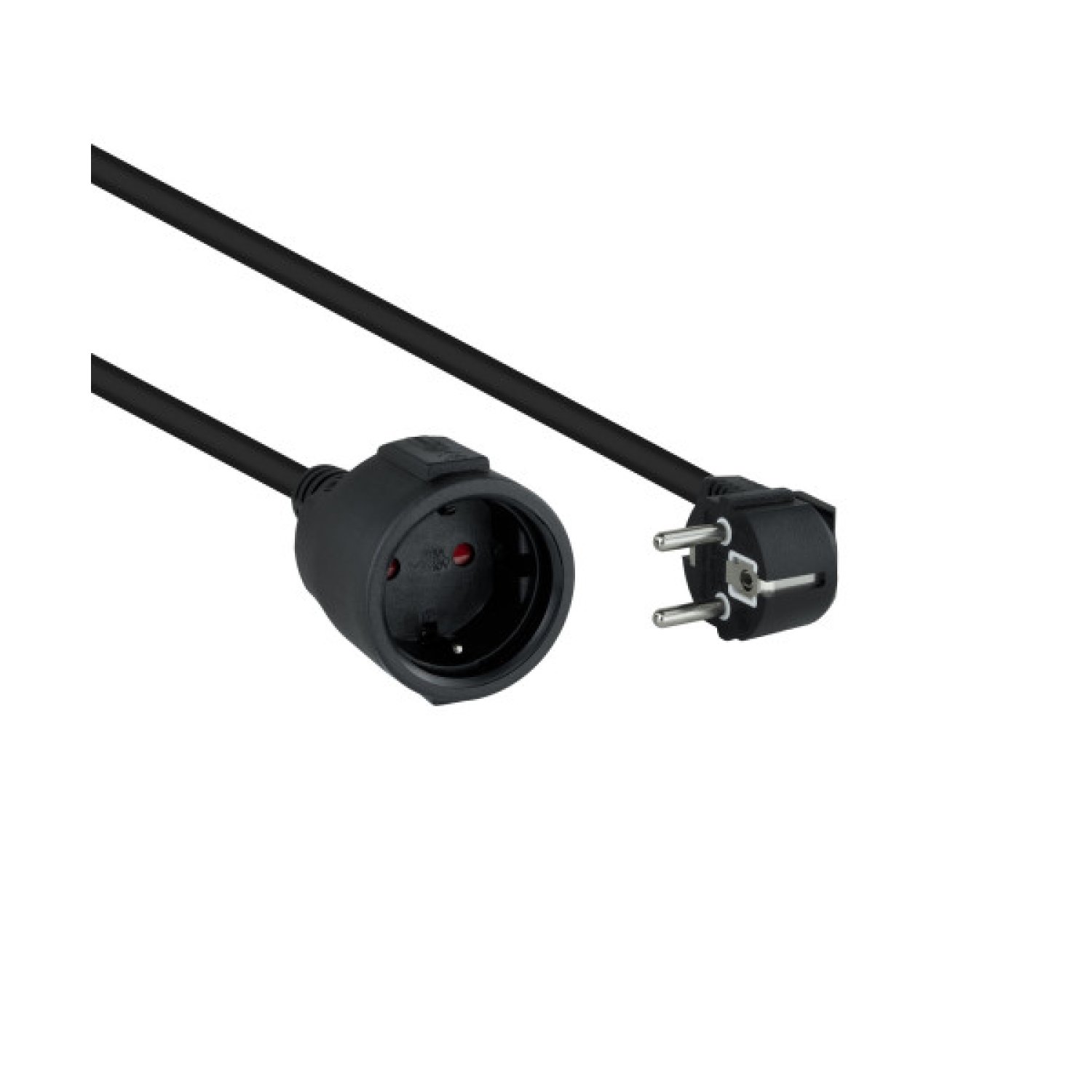 Nanocable · Alargador de Corriente · Schuko · 3m · Negro
