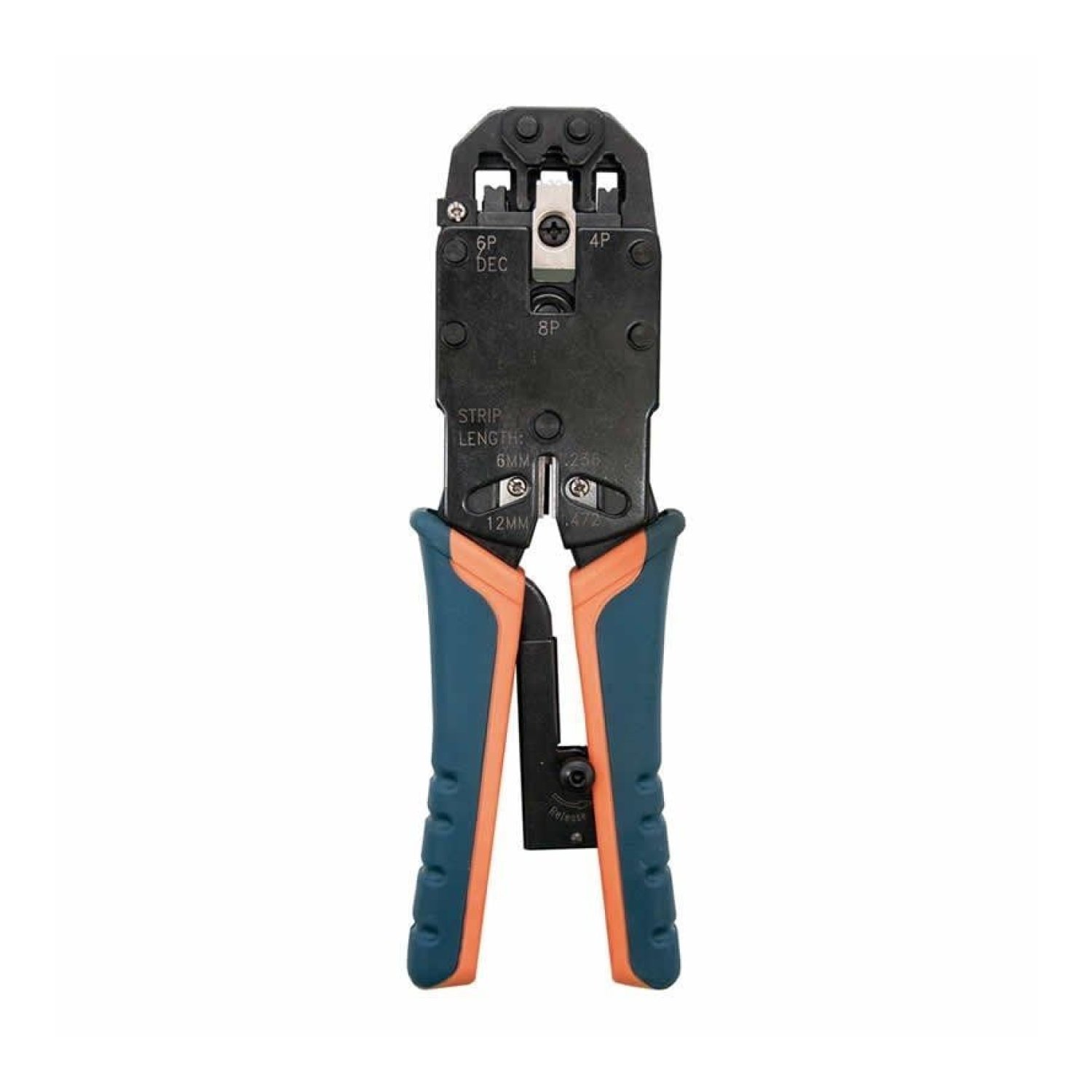 Nanocable · Crimpadora Metálica Carraca · RJ10/RJ11/RJ12/RJ45