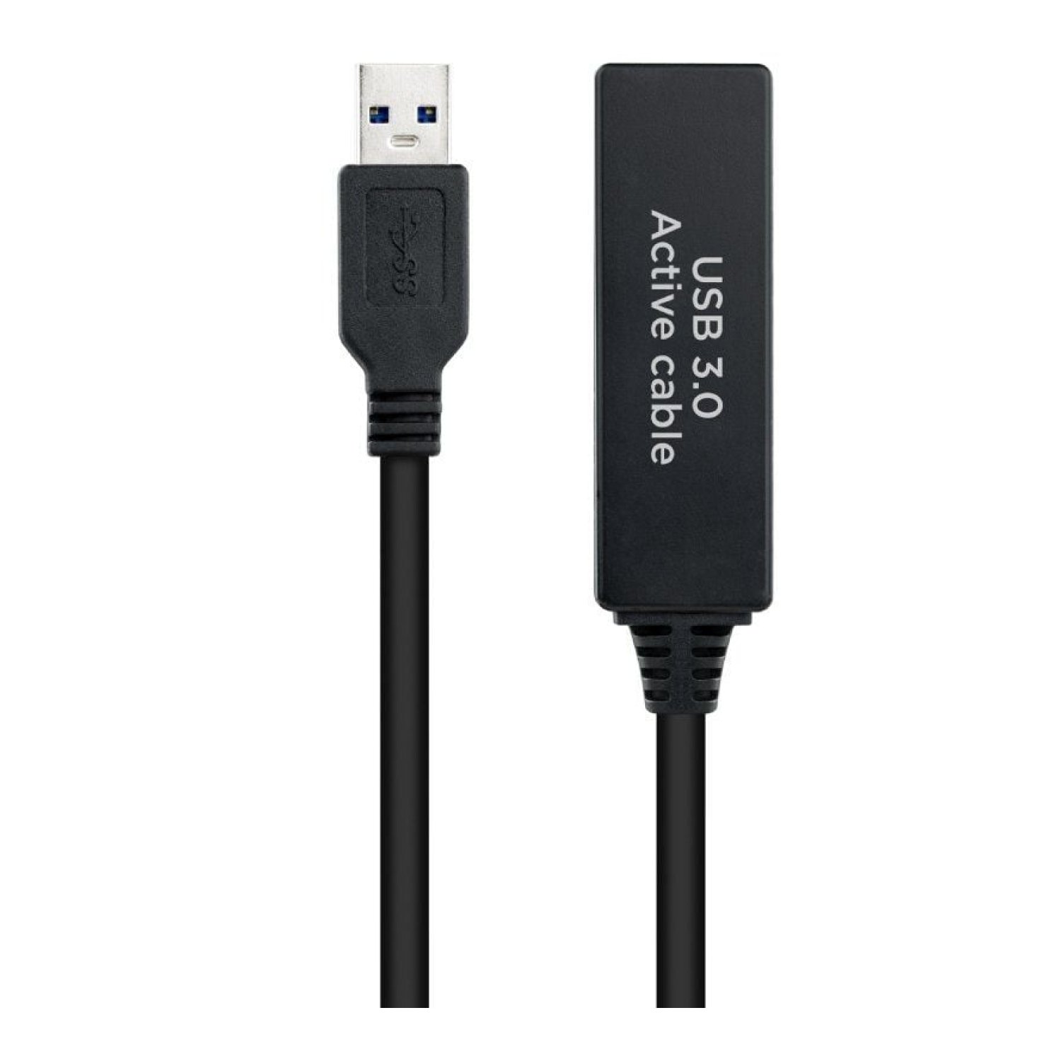 Nanocable · Cable Alargador USB 3.0 · 10m · USB A Macho-Hembra · Negro