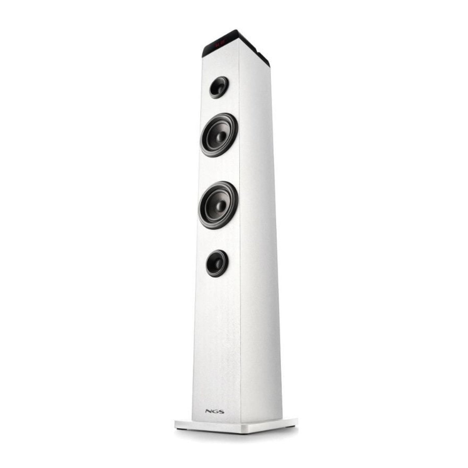 Torre de Sonido con Bluetooth NGS SKY CHARM PRO/ 80W/ 2.0/ Blanca