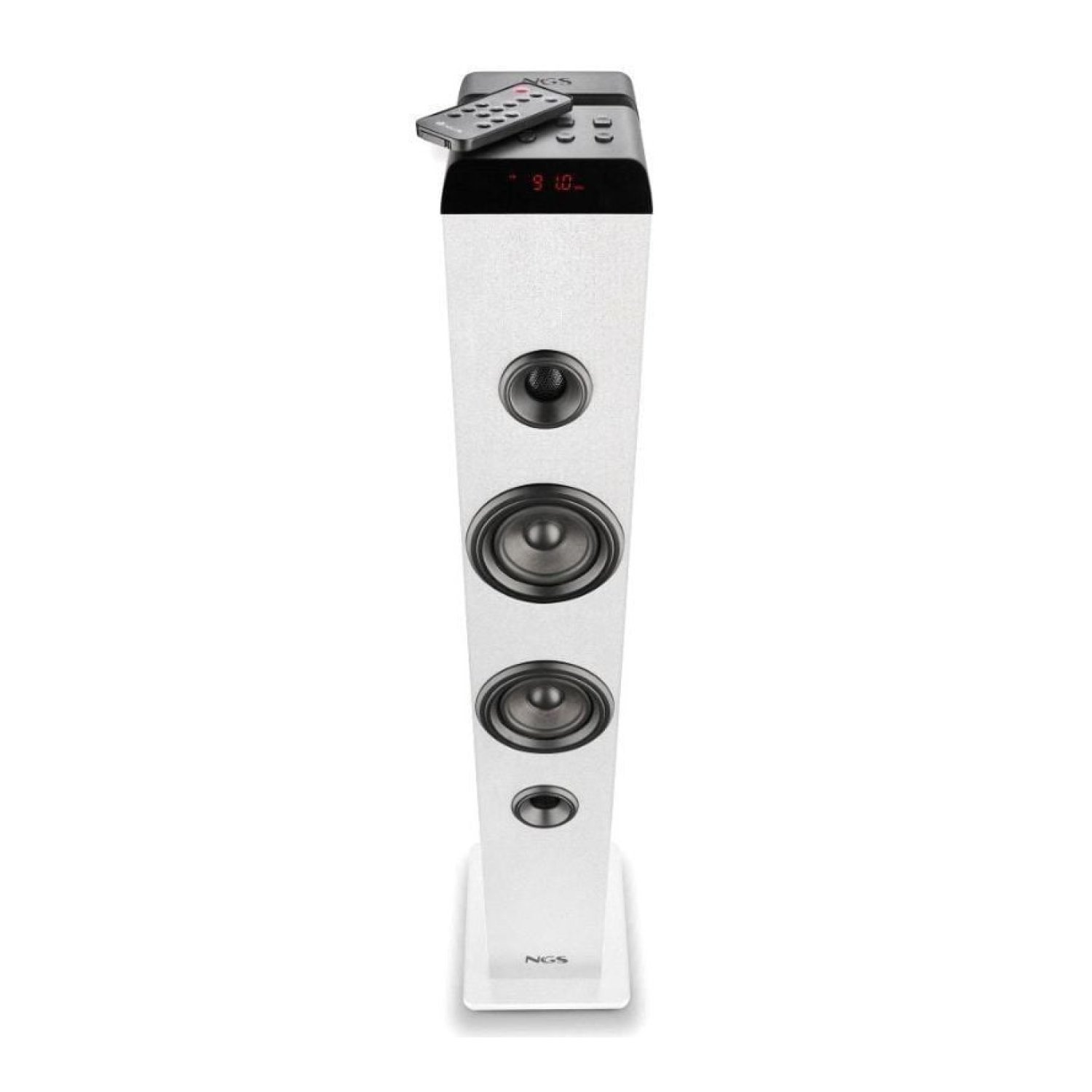 Torre de Sonido con Bluetooth NGS SKY CHARM PRO/ 80W/ 2.0/ Blanca