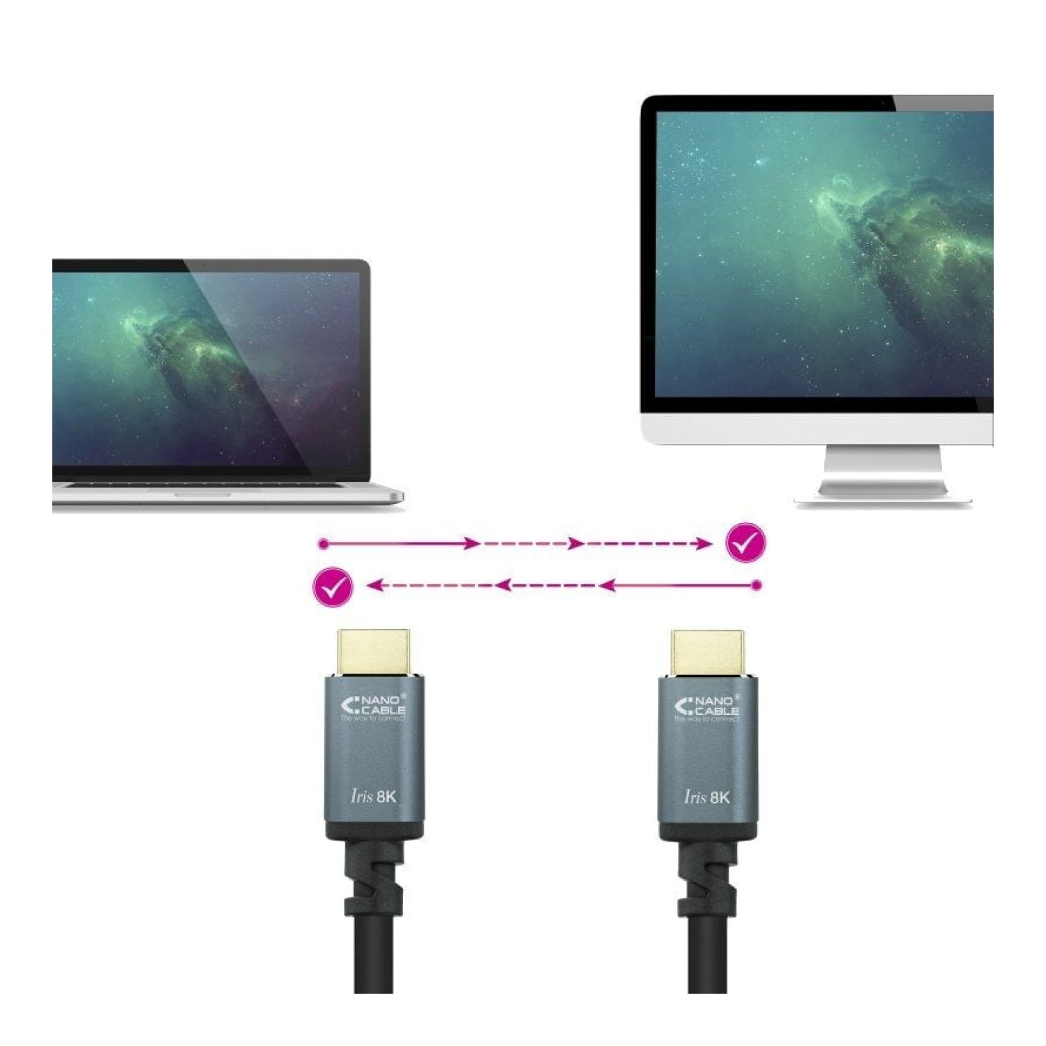 Nanocable · Cable HDMI · 3m · Macho a Macho · Negro