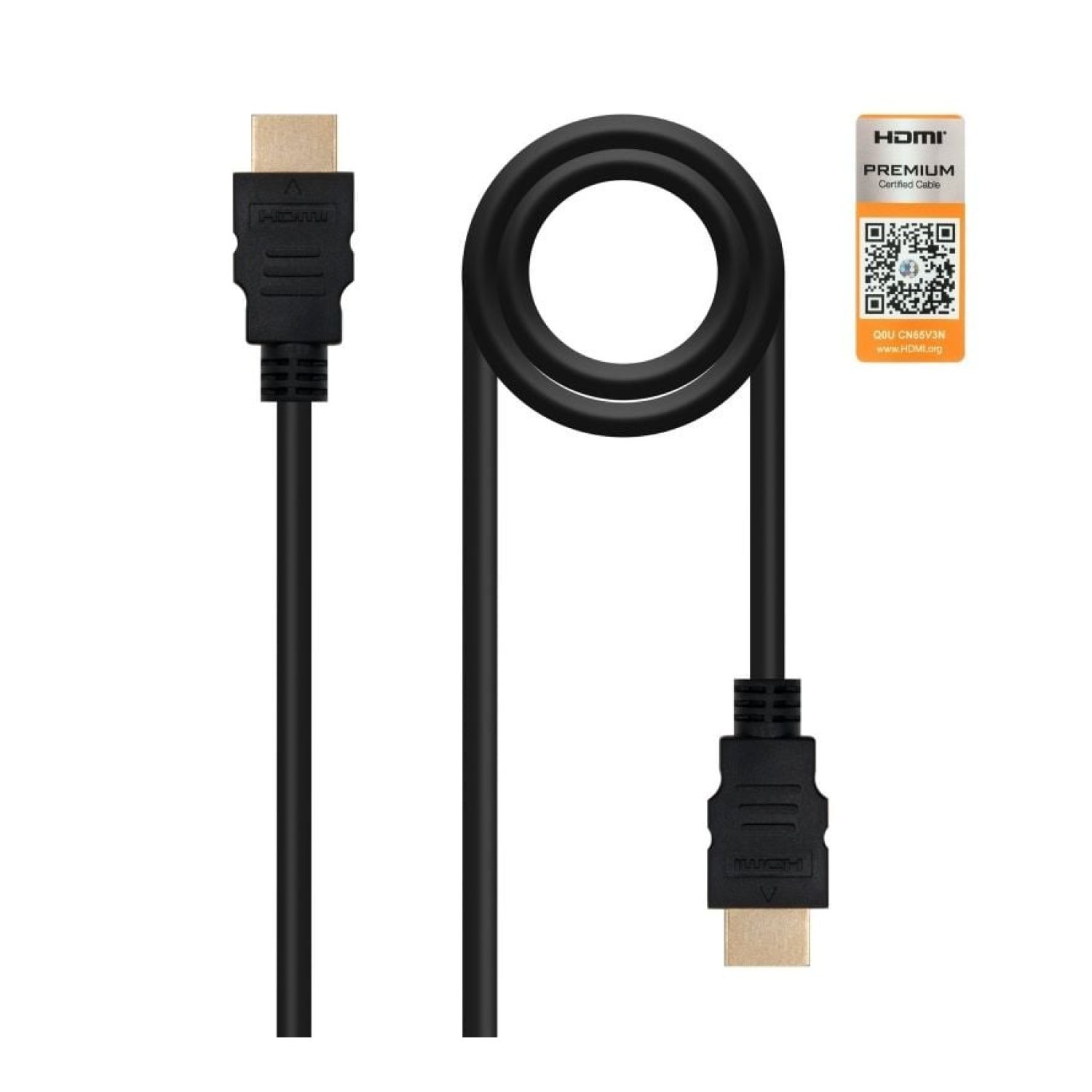 Nanocable · HDMI 2.0 4K · 2m · Macho a Macho · Certificado · Negro