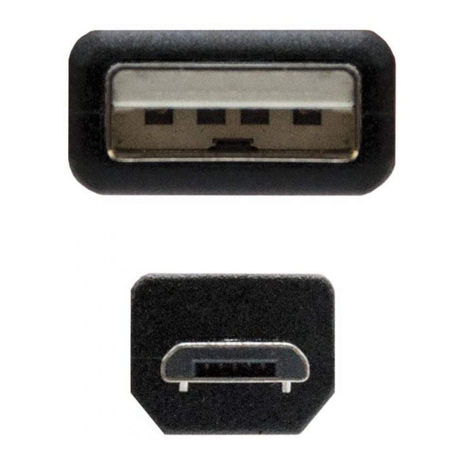 Nanocable · Cable USB 2.0 · USB-Macho a Micro USB · 1,8m · Negro