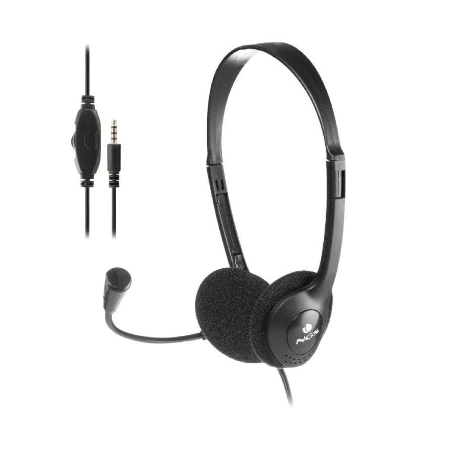 NGS MS103 MAX · Auriculares con Micrófono · Jack 3.5 · Negros