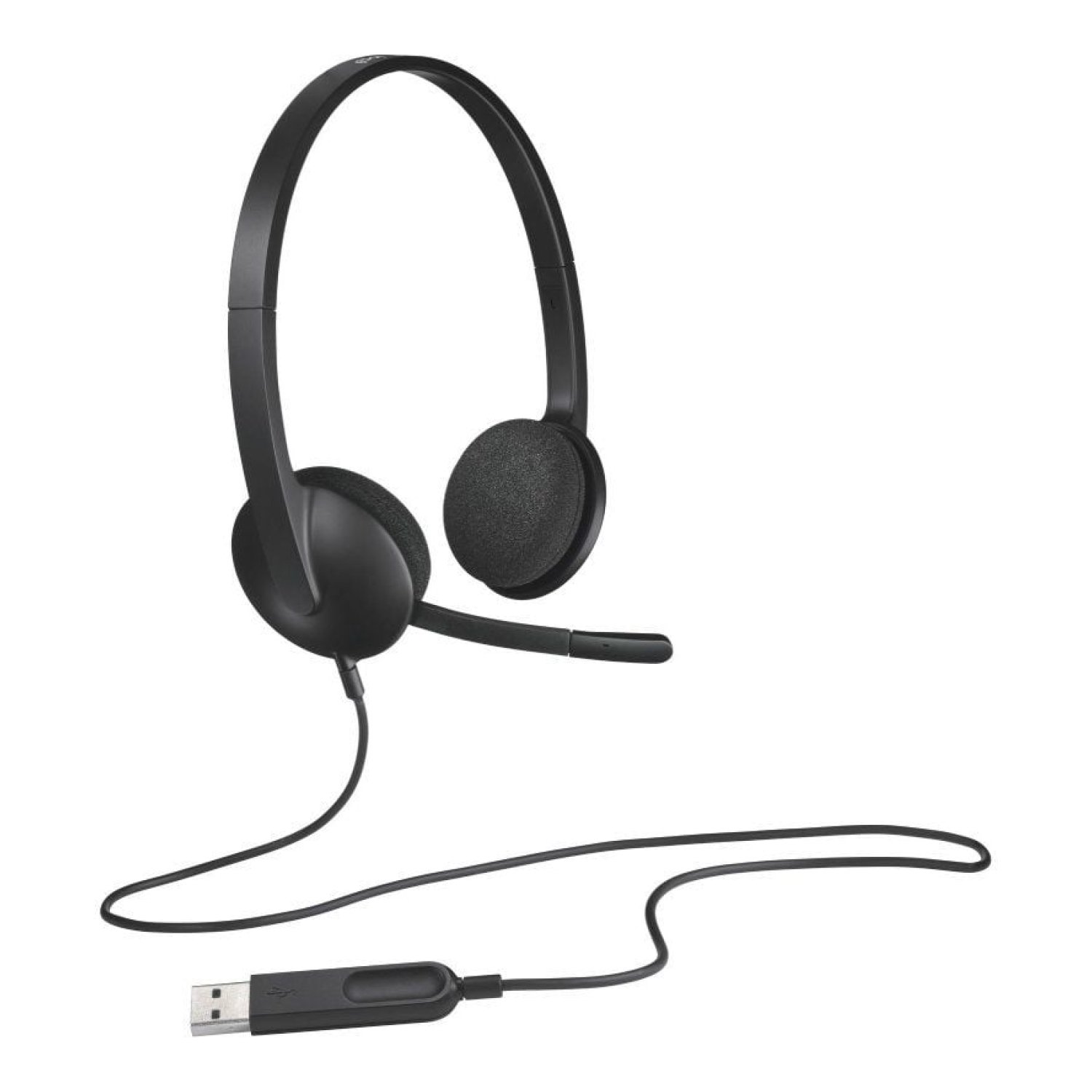 Logitech H340 · Auriculares con Micrófono · USB · Negros