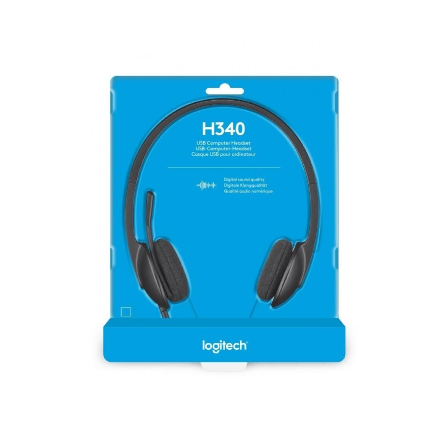 Logitech H340 · Auriculares con Micrófono · USB · Negros