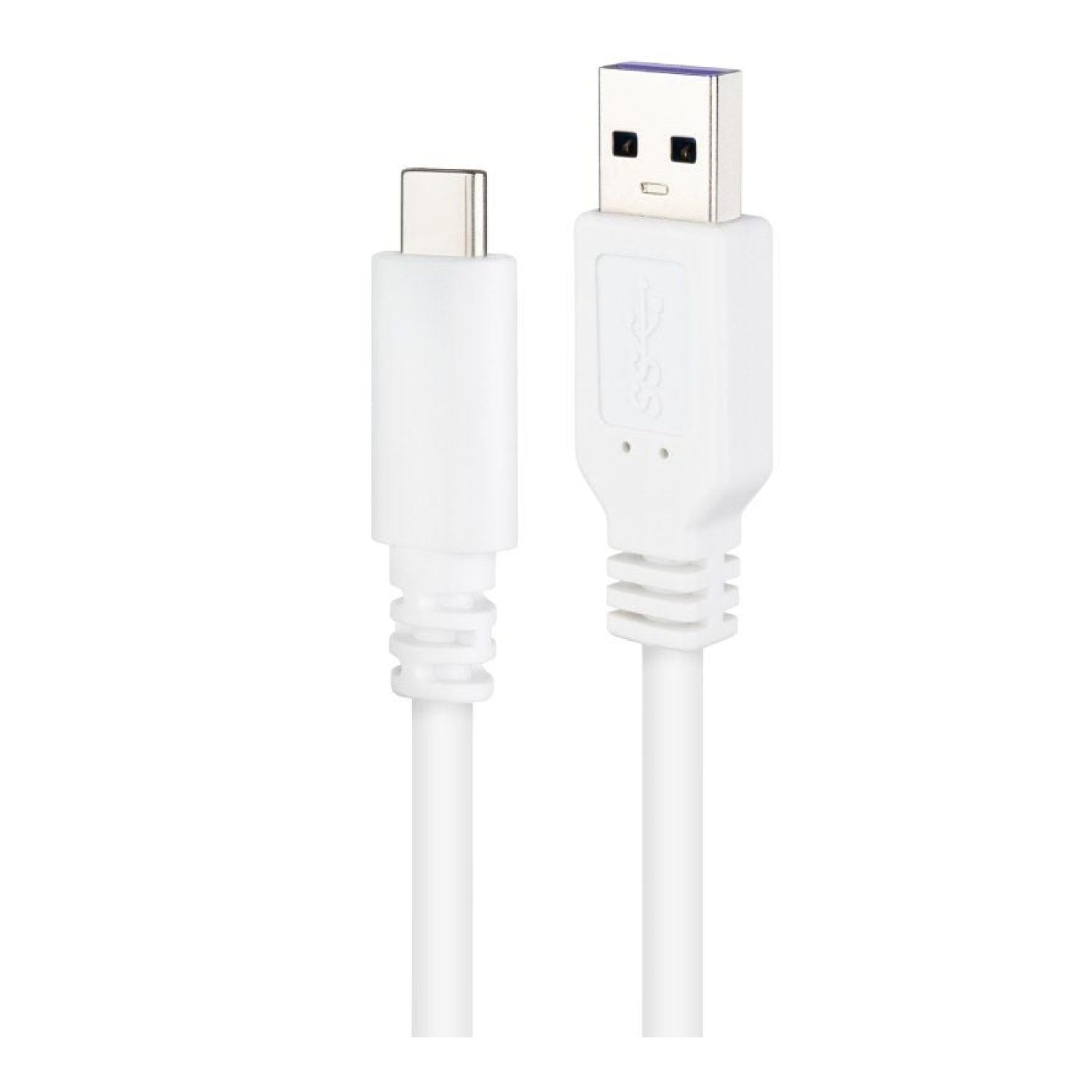 Nanocable Cable USB 2.0 · USB-C a USB-A · 480Mbps · 1m · Blanco