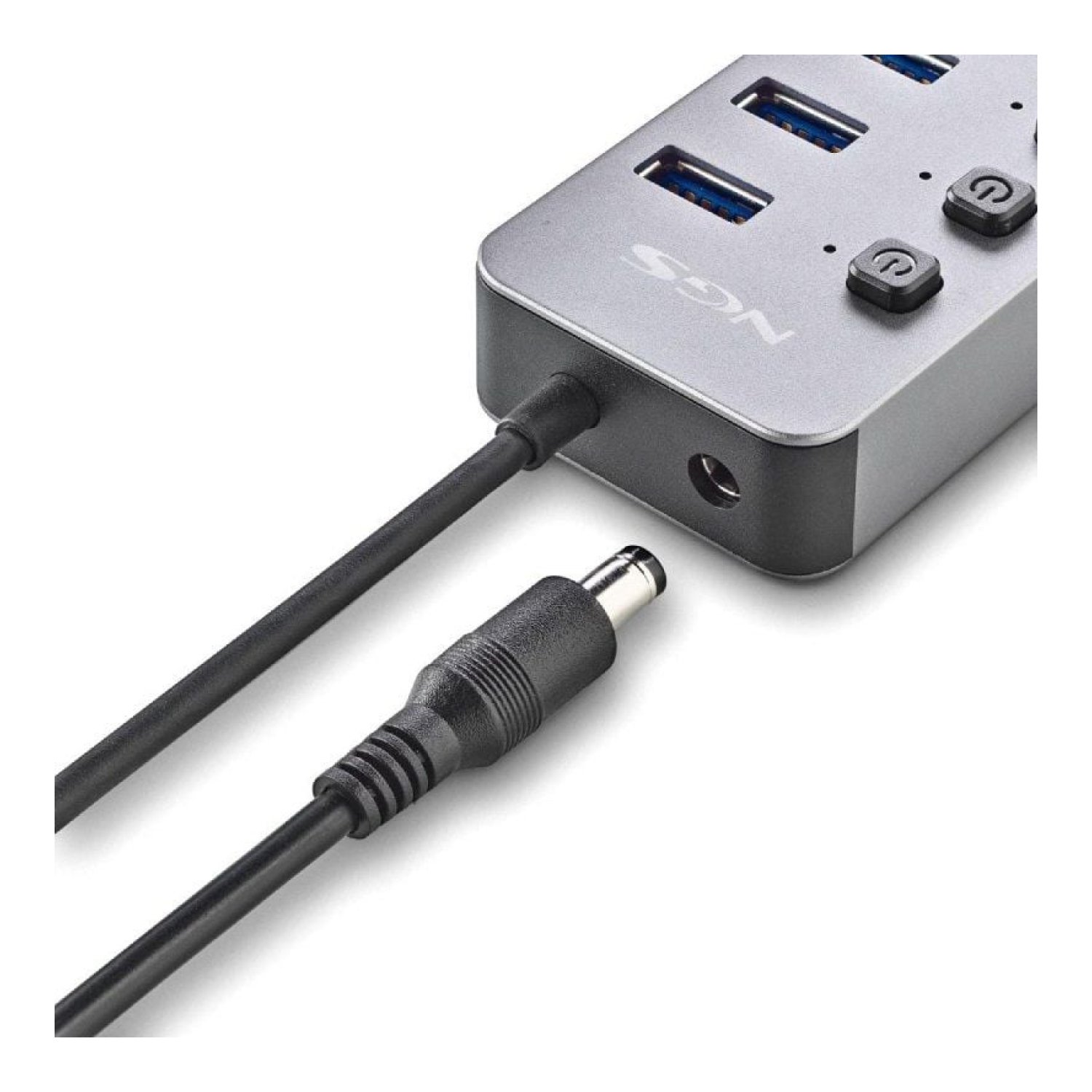 NGS iHub10 · Hub USB 3.0 · 10 Puertos · Gris