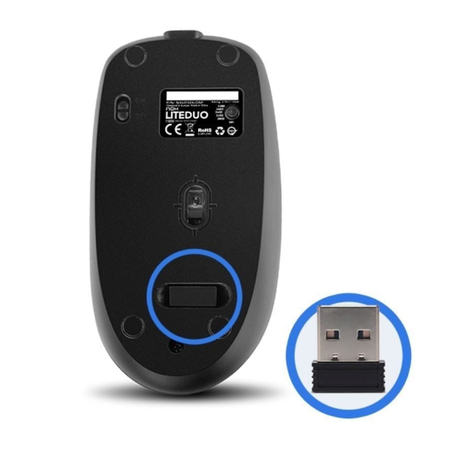 Nox Lite Duo · Teclado y Ratón Inalámbricos