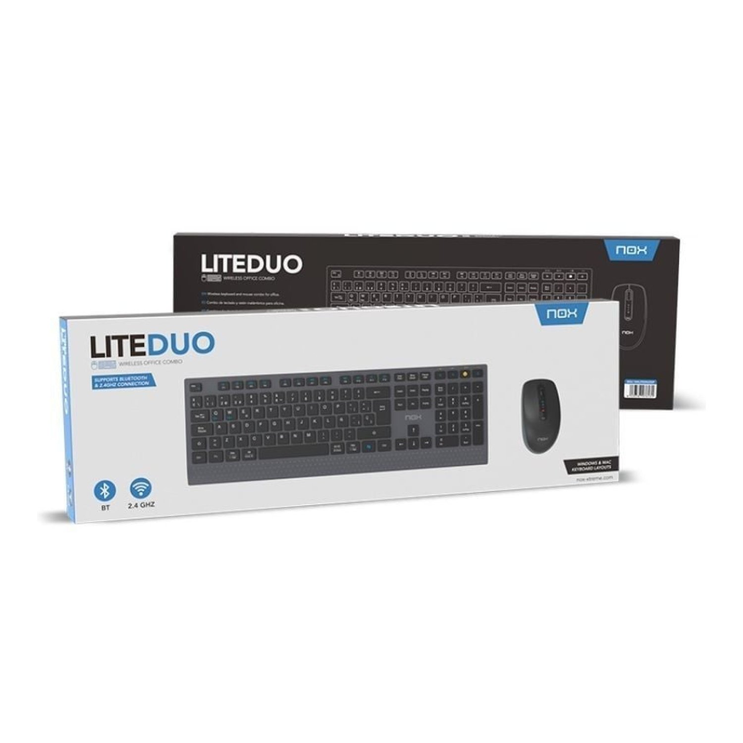Nox Lite Duo · Teclado y Ratón Inalámbricos