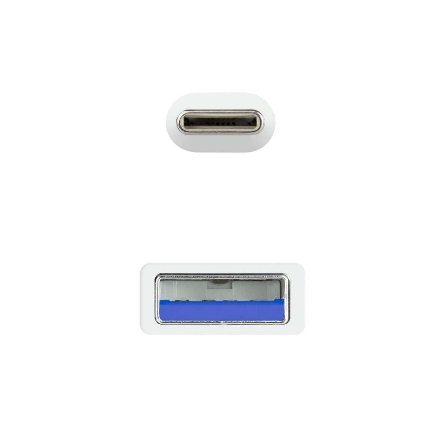 Nanocable · Cable USB 3.1 Tipo-C · 10Gbps · 1,5m · Blanco