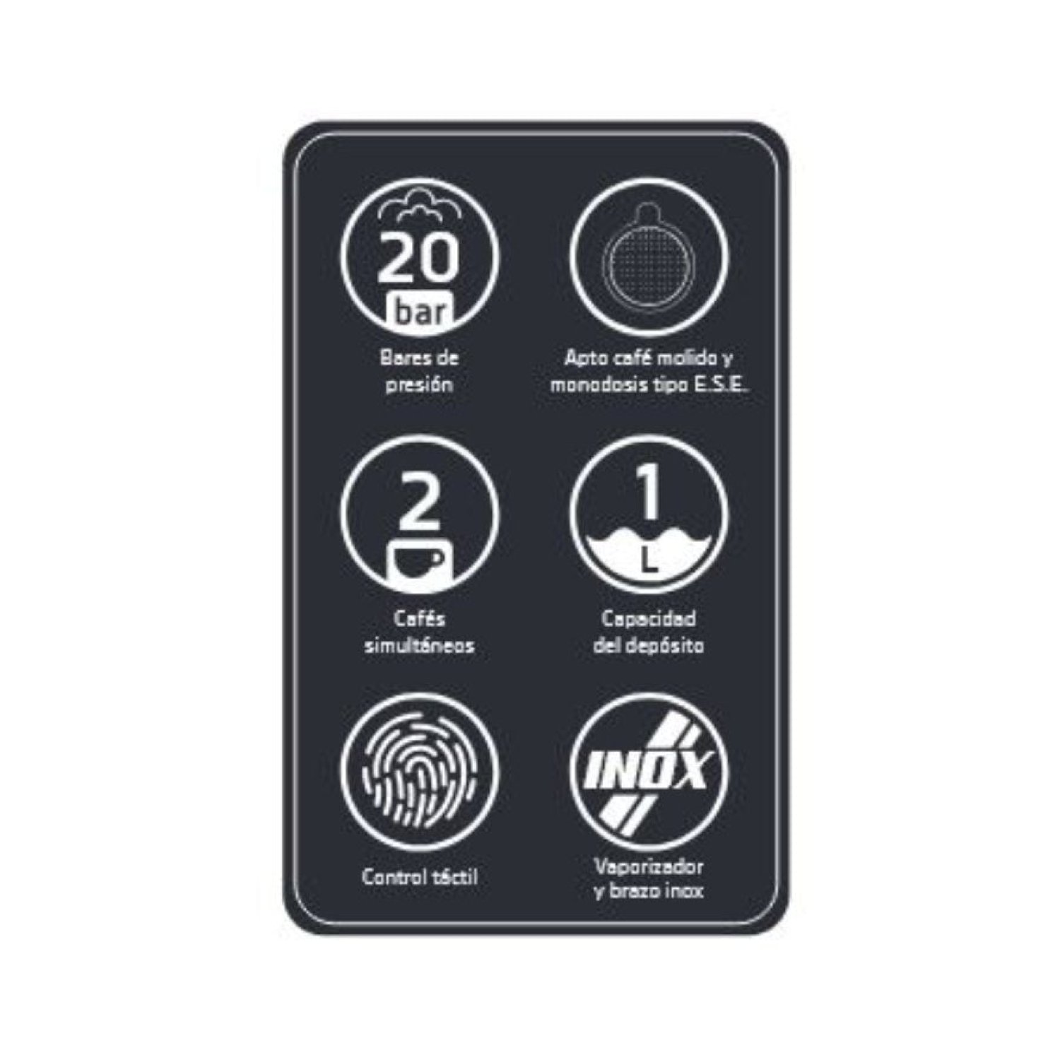 Orbegozo EX 5300 · Cafetera Expreso · 950W · 20 Bares