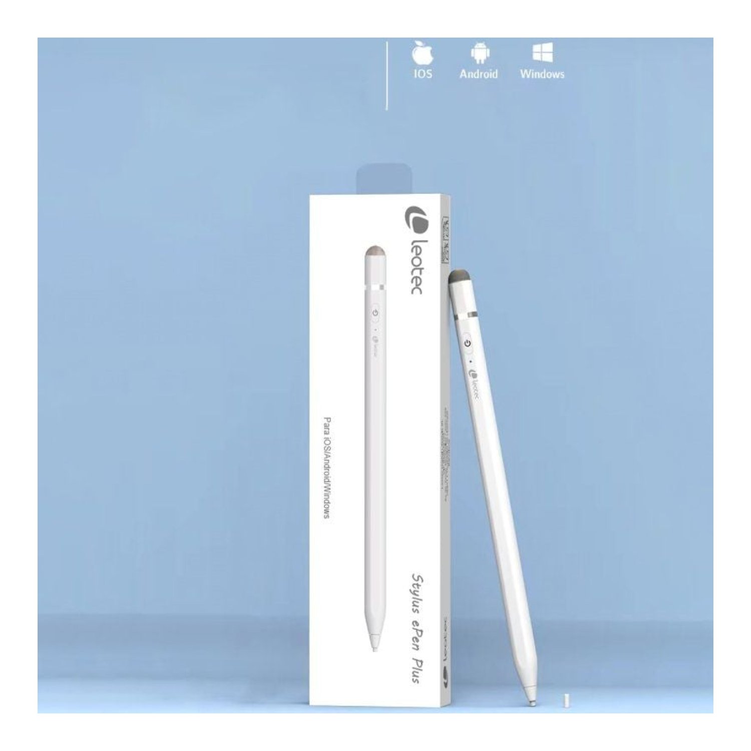 Leotec Stylus ePen Plus · Lápiz Electrónico · Android · Apple · Windows · Blanco