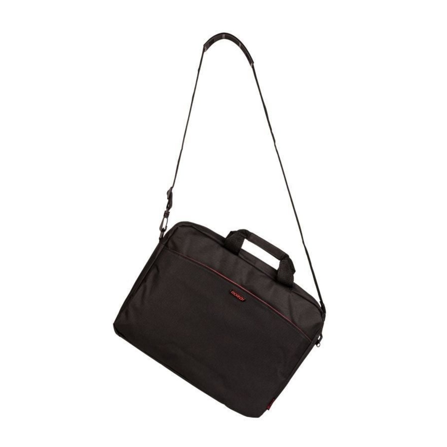 Maletín Monray Enterprise · Portátiles hasta 15,6" · Negro/Rojo