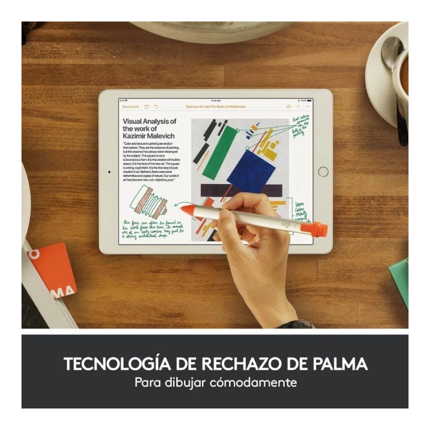 Logitech Crayon · Lápiz Electrónico para iPad · Naranja