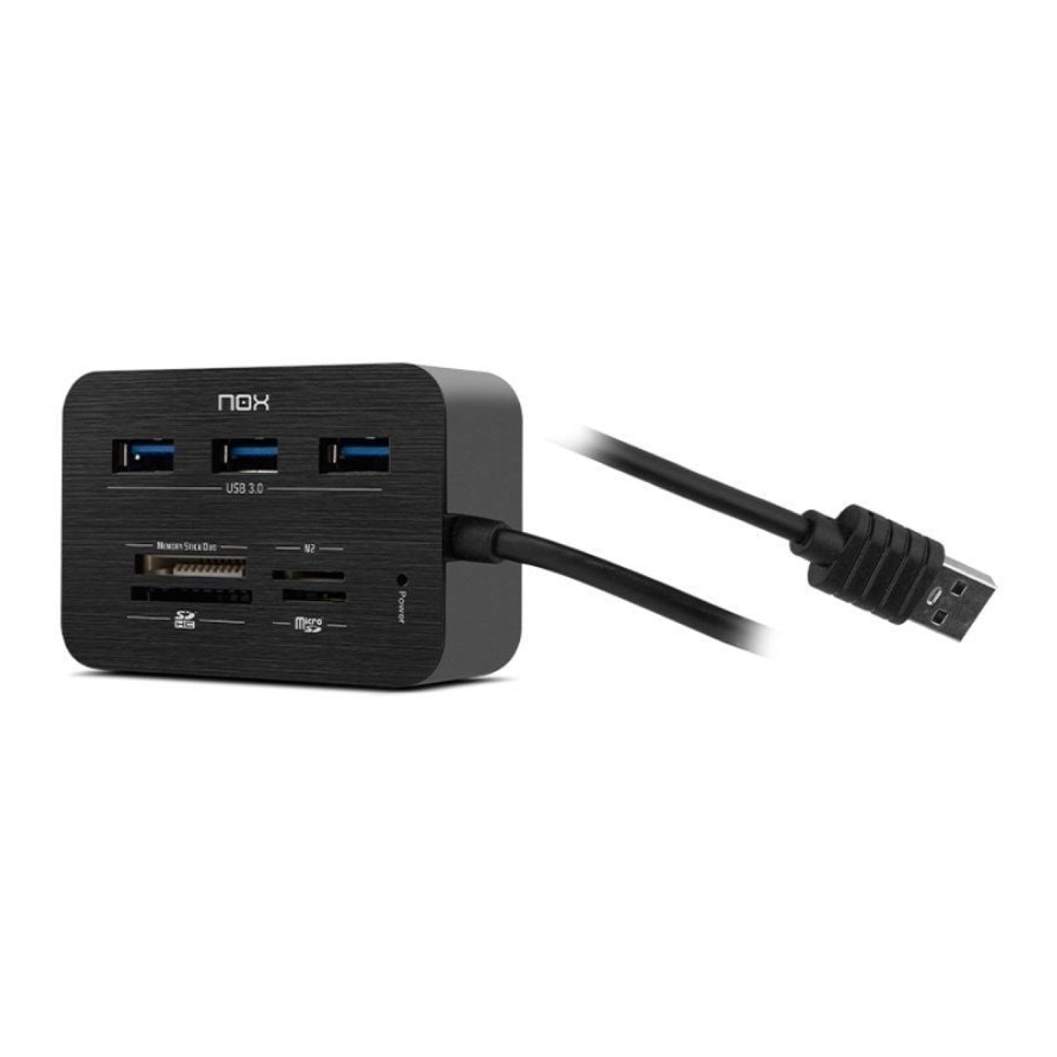 Nox Reader One · Hub USB 3.0 · 3 Puertos USB · Lector de Tarjetas
