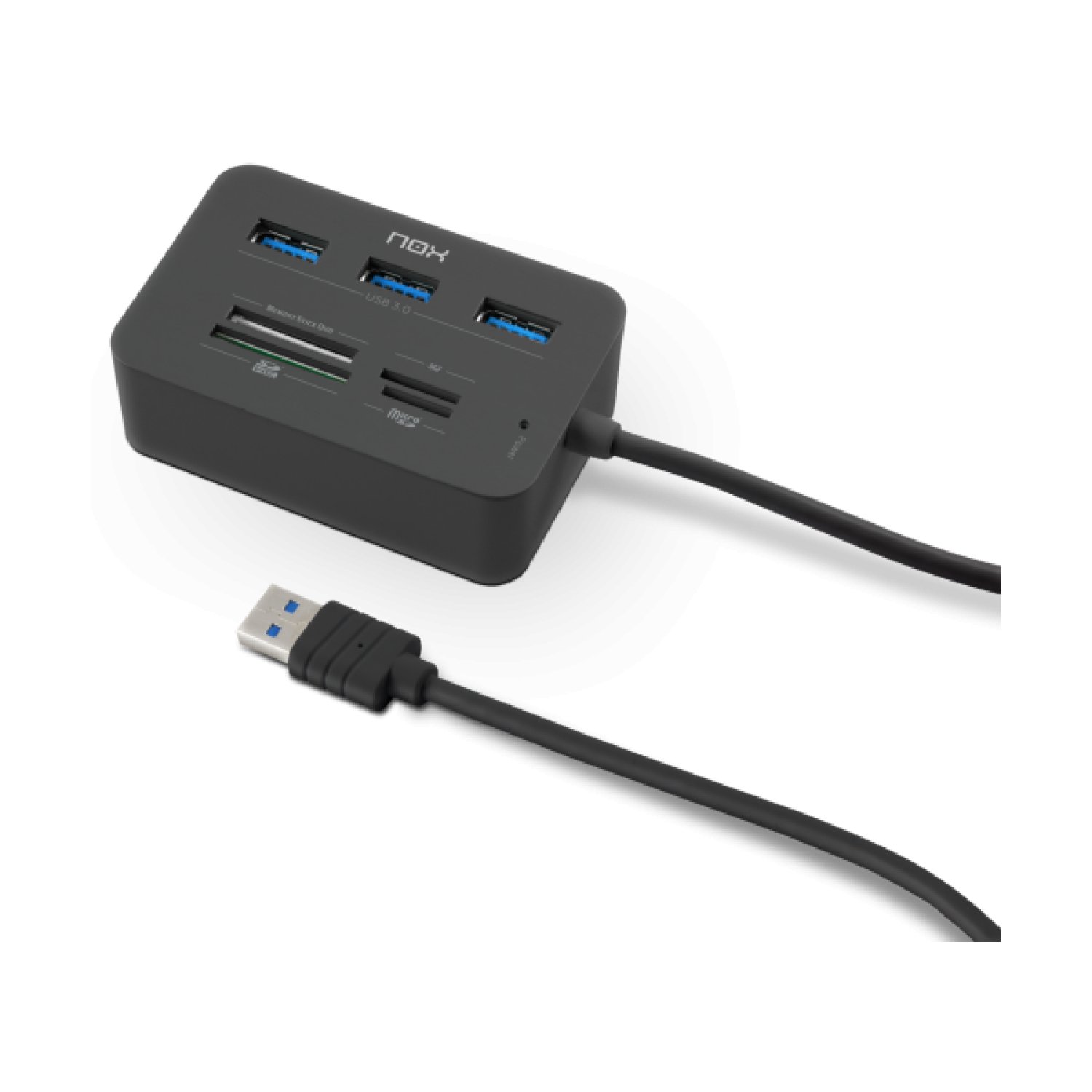 Nox Reader One · Hub USB 3.0 · 3 Puertos USB · Lector de Tarjetas