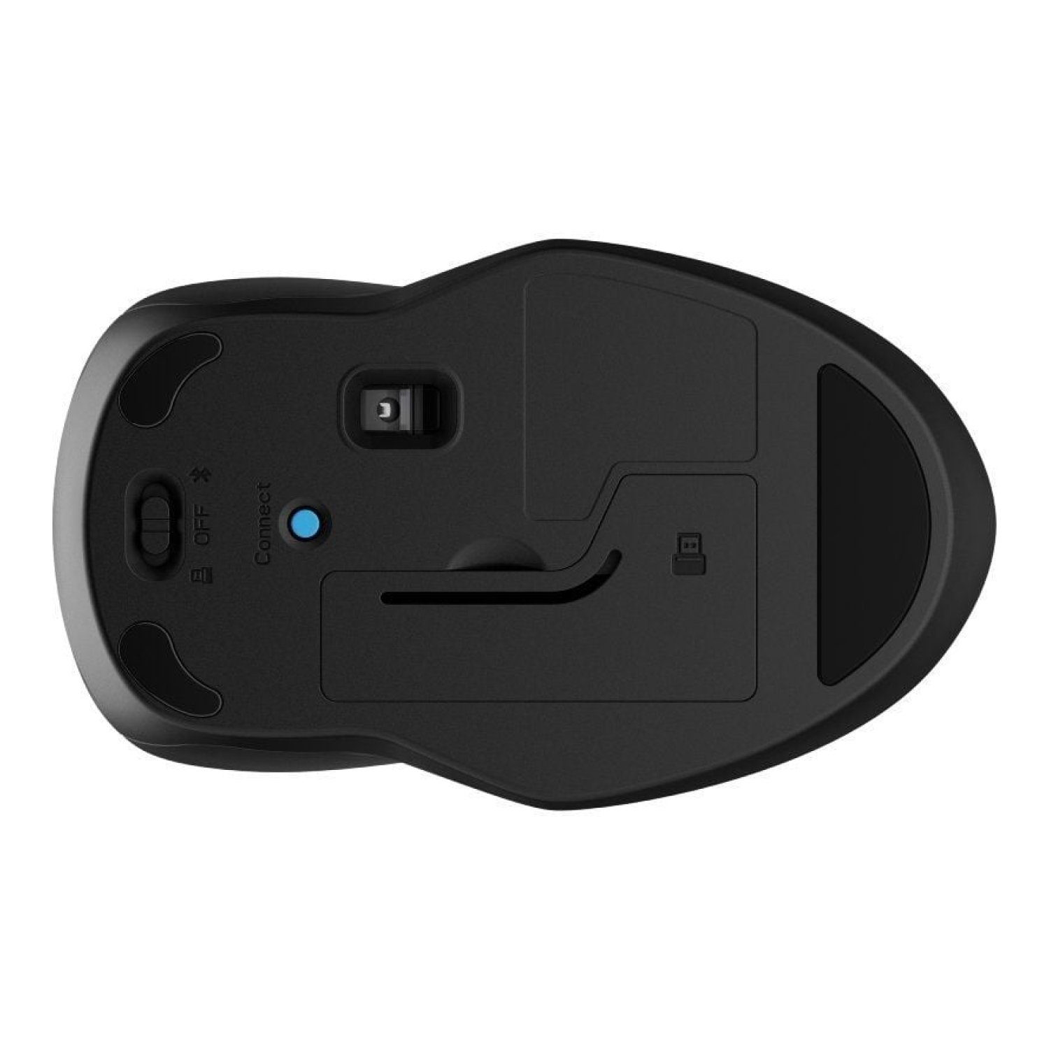 HP 225 · Ratón Inalámbrico Dual · Hasta 1600 DPI · Negro